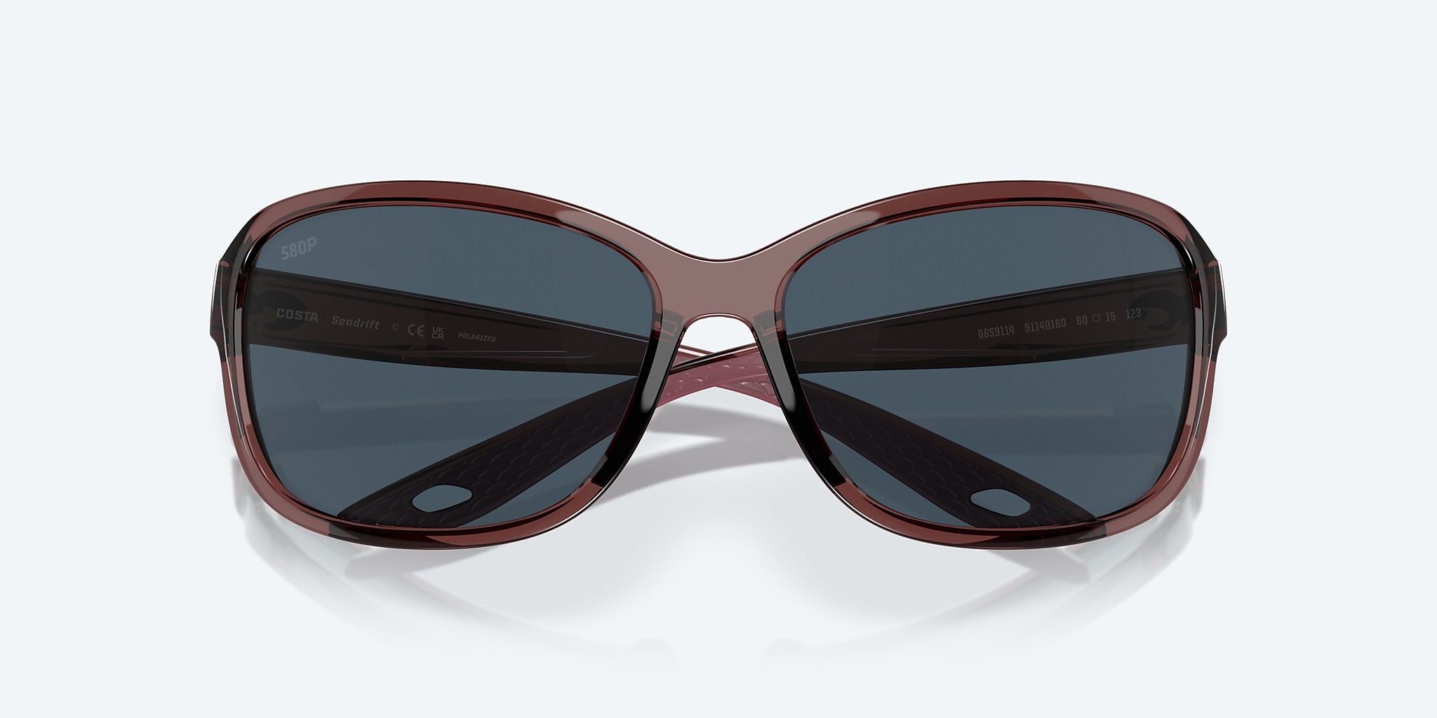 Sunglasses Costa Seadrift S (58-15) with Gray lens and Urchin frame Image 5 of 7 Sunglasses Costa Seadrift S (58-15) with Gray lens and Urchin frame Image 5 of 7