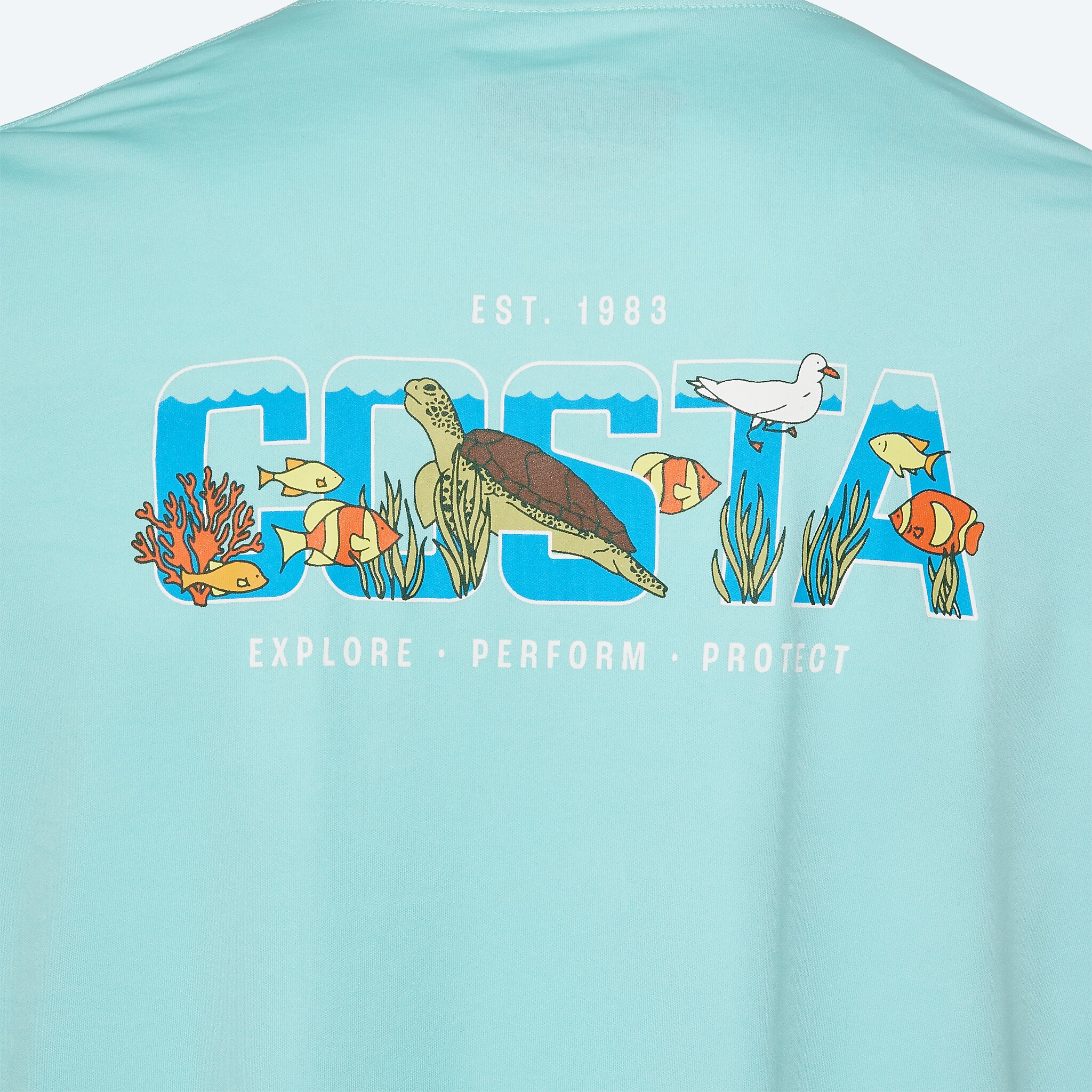 Apparel Vert pastel Costa Wordmark Ocean Image 3 de 3