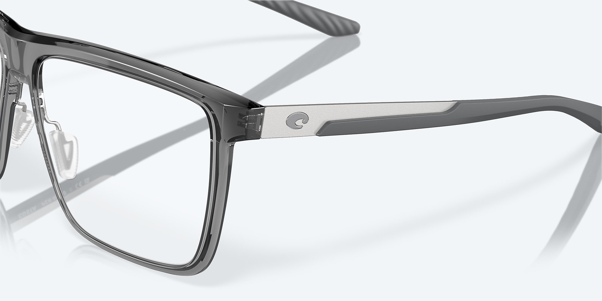 Eyeglasses Costa Pacific Rise 430 L (57-14) with Demo Lens lens and Smoke Crystal frame Image 6 of 7 Eyeglasses Costa Pacific Rise 430 L (57-14) with Demo Lens lens and Smoke Crystal frame Image 6 of 7