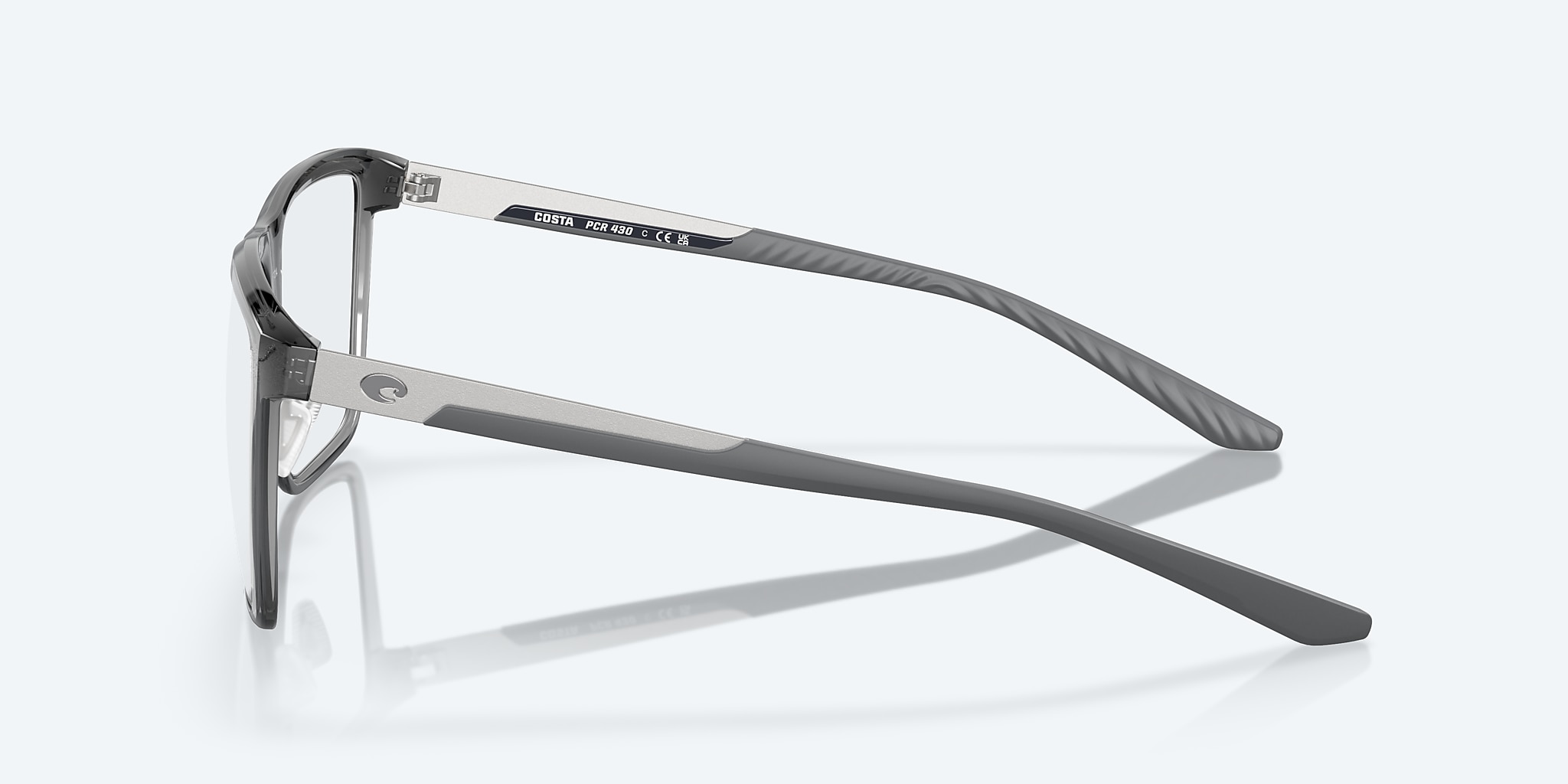 Eyeglasses Costa Pacific Rise 430 L (57-14) with Demo Lens lens and Smoke Crystal frame Image 3 of 7 Eyeglasses Costa Pacific Rise 430 L (57-14) with Demo Lens lens and Smoke Crystal frame Image 3 of 7