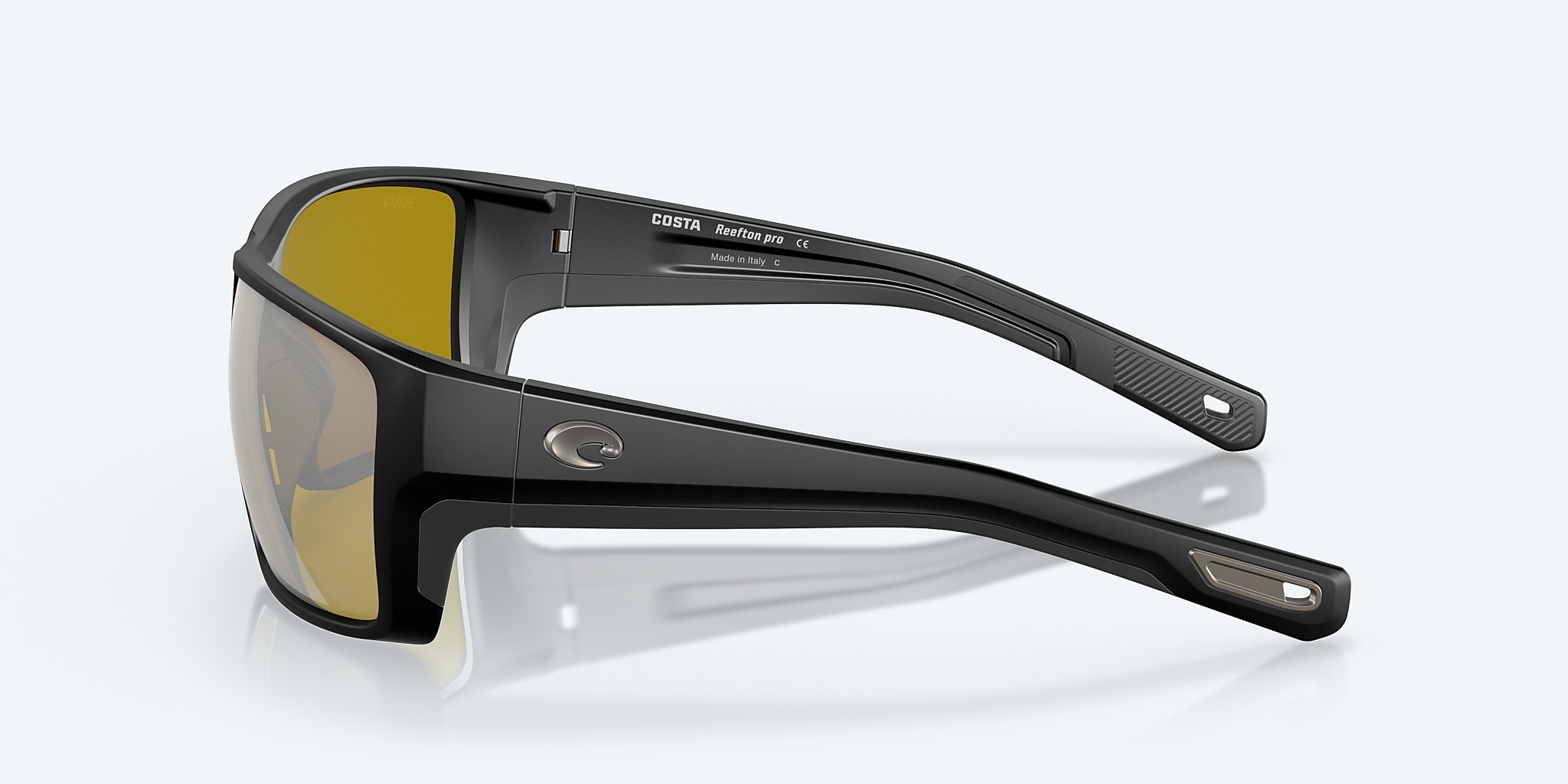 Sunglasses Costa Reefton PRO XL (63-15) with Sunrise Silver Mirror lens and Matte Black frame Image 3 of 7 Sunglasses Costa Reefton PRO XL (63-15) with Sunrise Silver Mirror lens and Matte Black frame Image 3 of 7