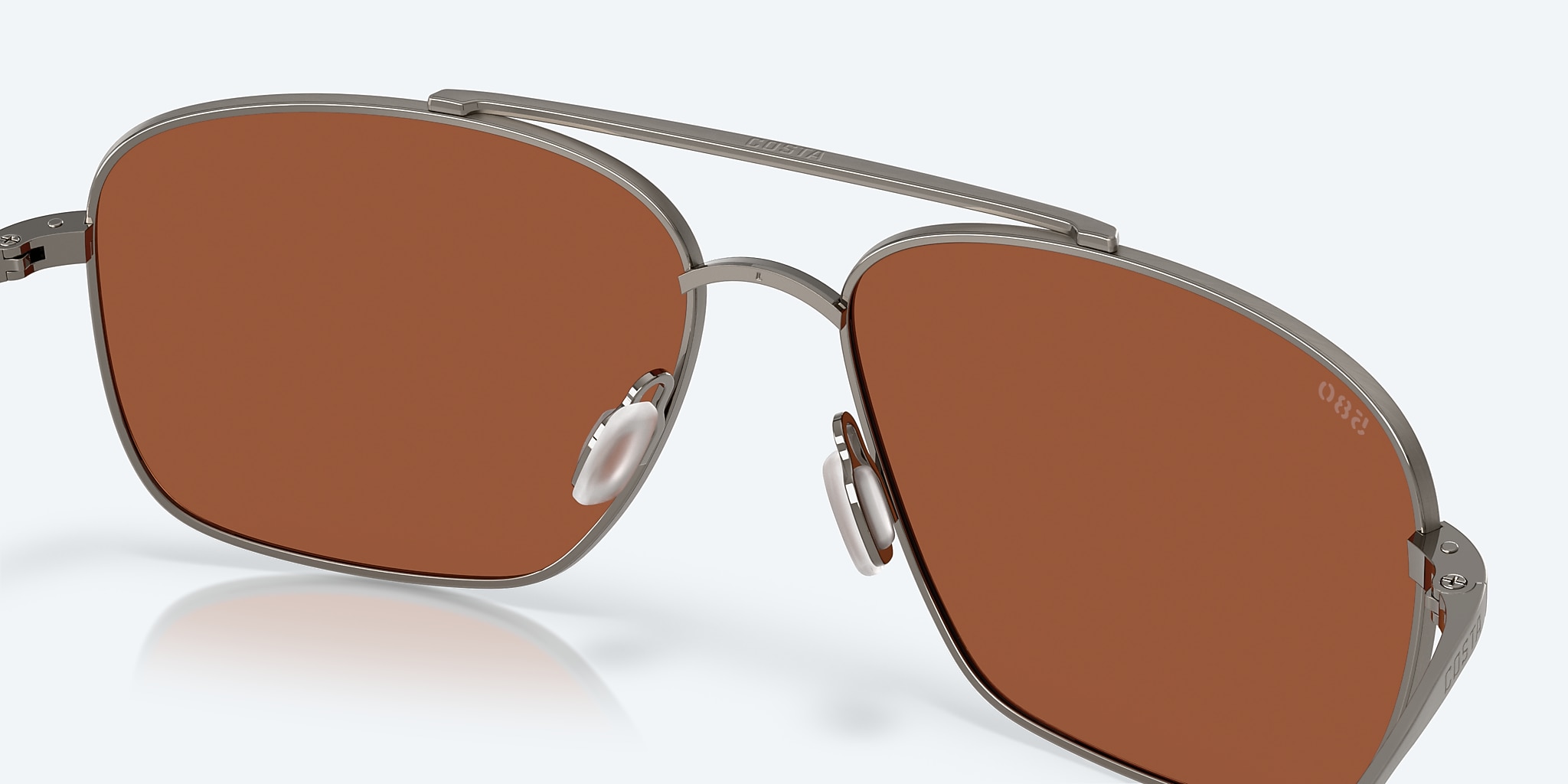 Sunglasses Costa Canaveral XL (59-15) with Green Mirror lens and Brushed Gunmetal frame Image 7 of 7 Sunglasses Costa Canaveral XL (59-15) with Green Mirror lens and Brushed Gunmetal frame Image 7 of 7