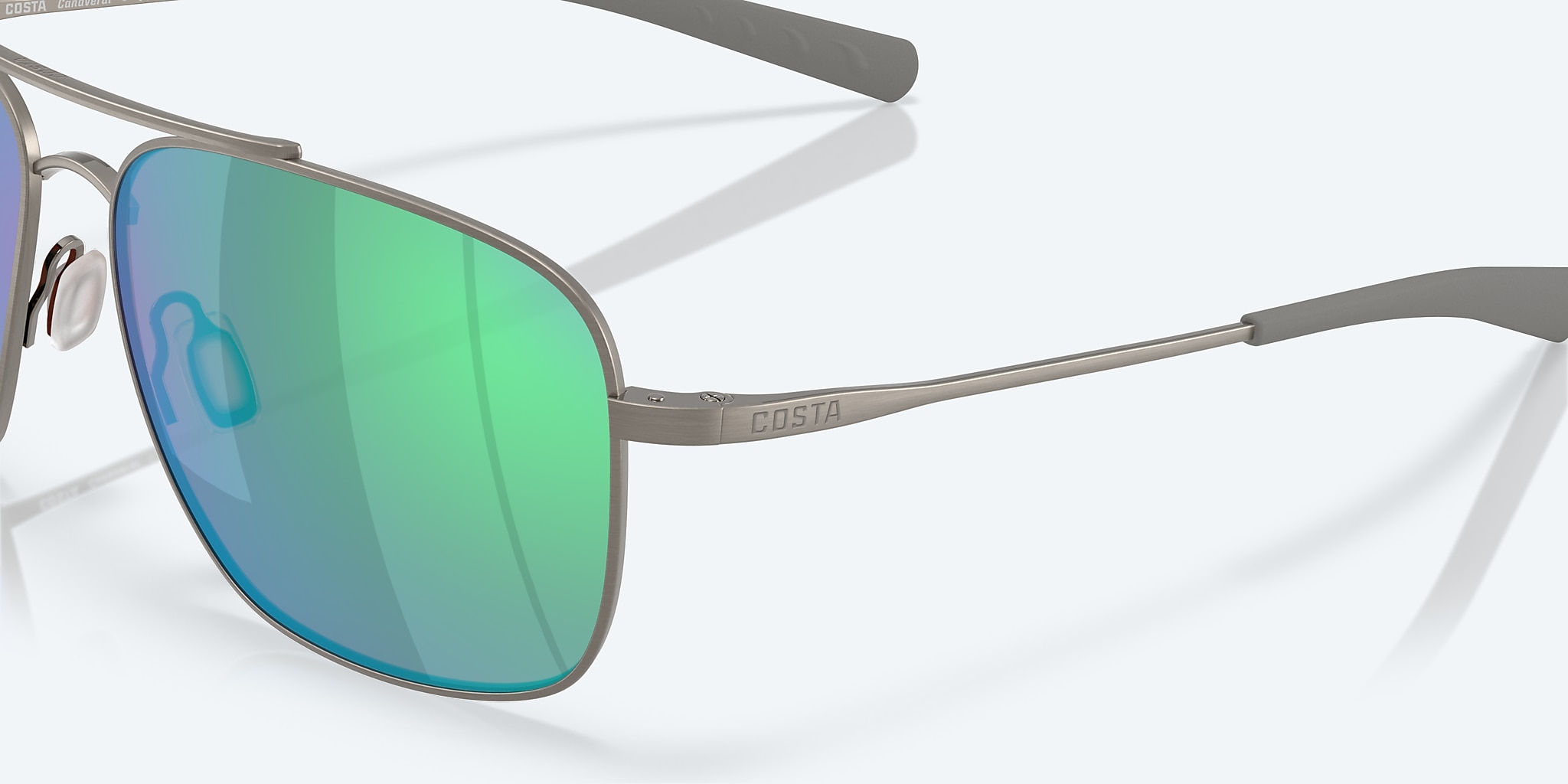 Sunglasses Costa Canaveral XL (59-15) with Green Mirror lens and Brushed Gunmetal frame Image 6 of 7 Sunglasses Costa Canaveral XL (59-15) with Green Mirror lens and Brushed Gunmetal frame Image 6 of 7