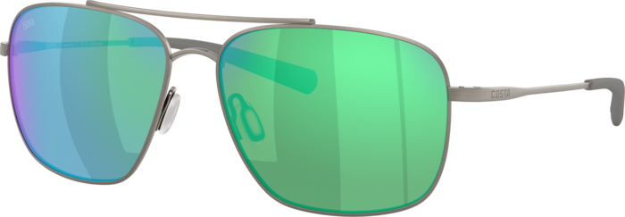 Costa Canaveral XL (59-15) with Green Mirror lenses and Brushed