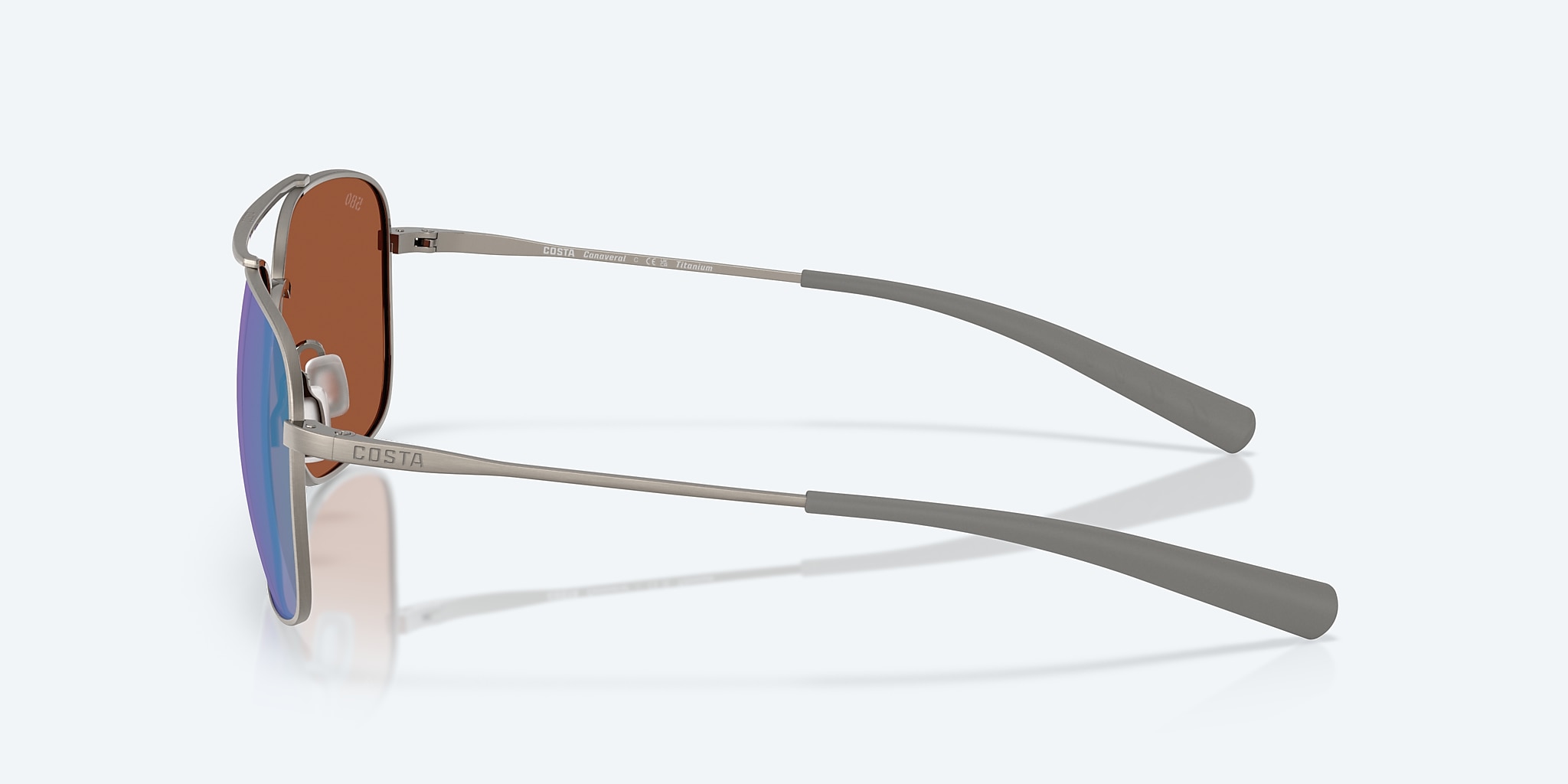 Sunglasses Costa Canaveral XL (59-15) with Green Mirror lens and Brushed Gunmetal frame Image 3 of 7 Sunglasses Costa Canaveral XL (59-15) with Green Mirror lens and Brushed Gunmetal frame Image 3 of 7