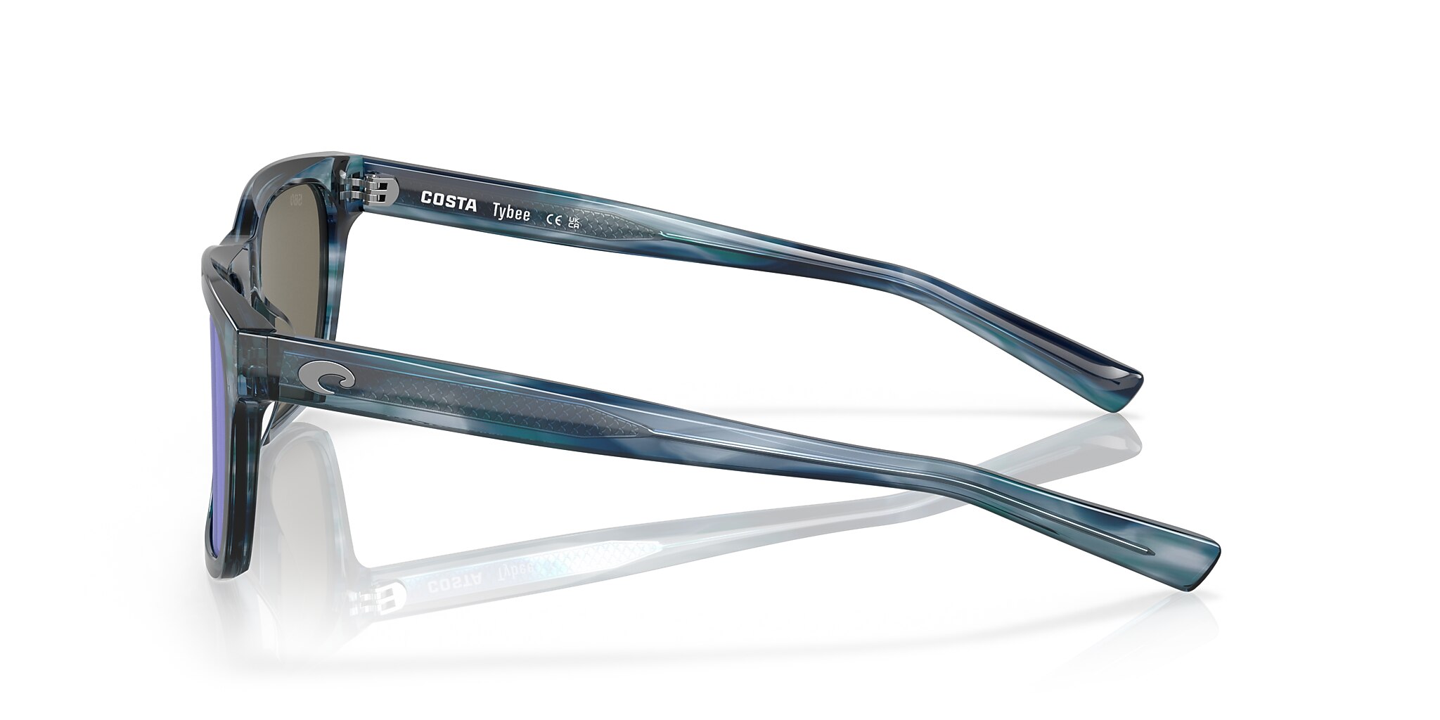 Costa Tybee M (55-19) with Blue Mirror lenses and Ocean Currents