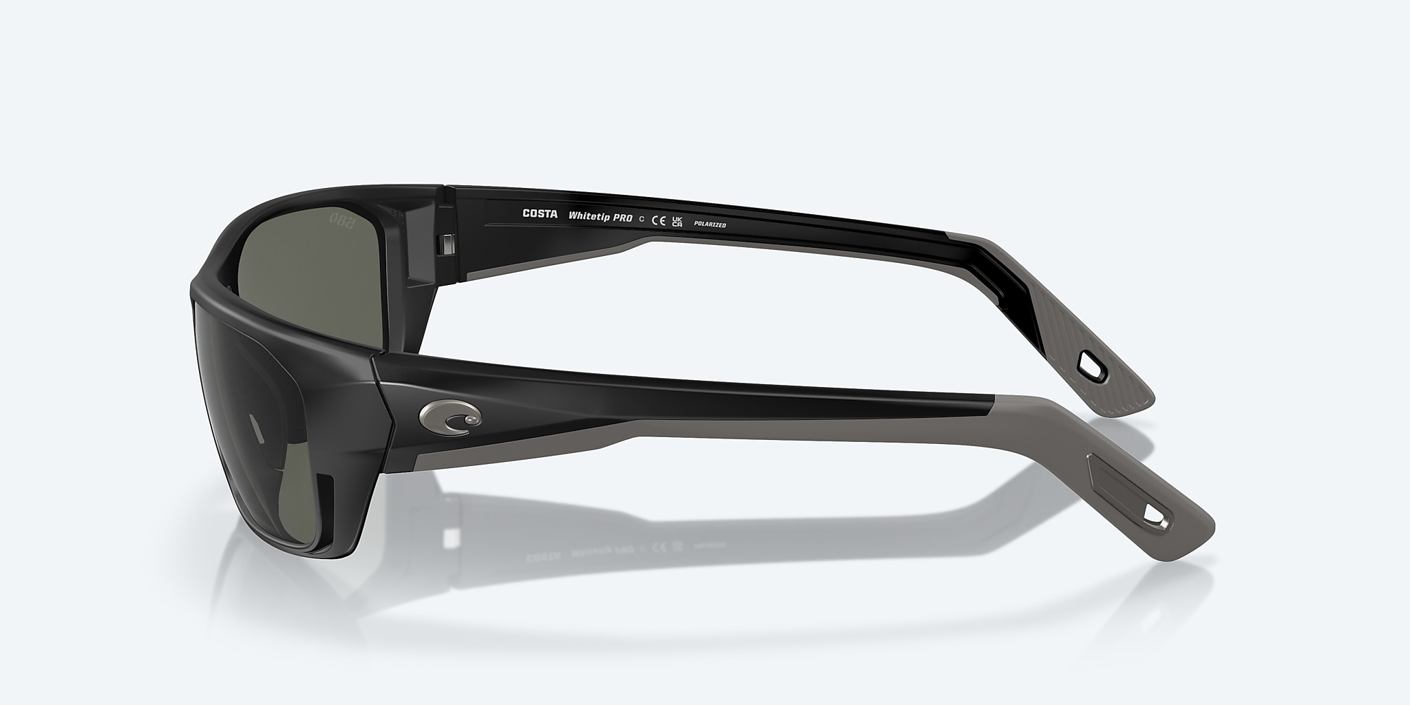 Sunglasses Costa Whitetip PRO M (57-18) with Gray lens and Matte Black frame Image 3 of 7 Sunglasses Costa Whitetip PRO M (57-18) with Gray lens and Matte Black frame Image 3 of 7