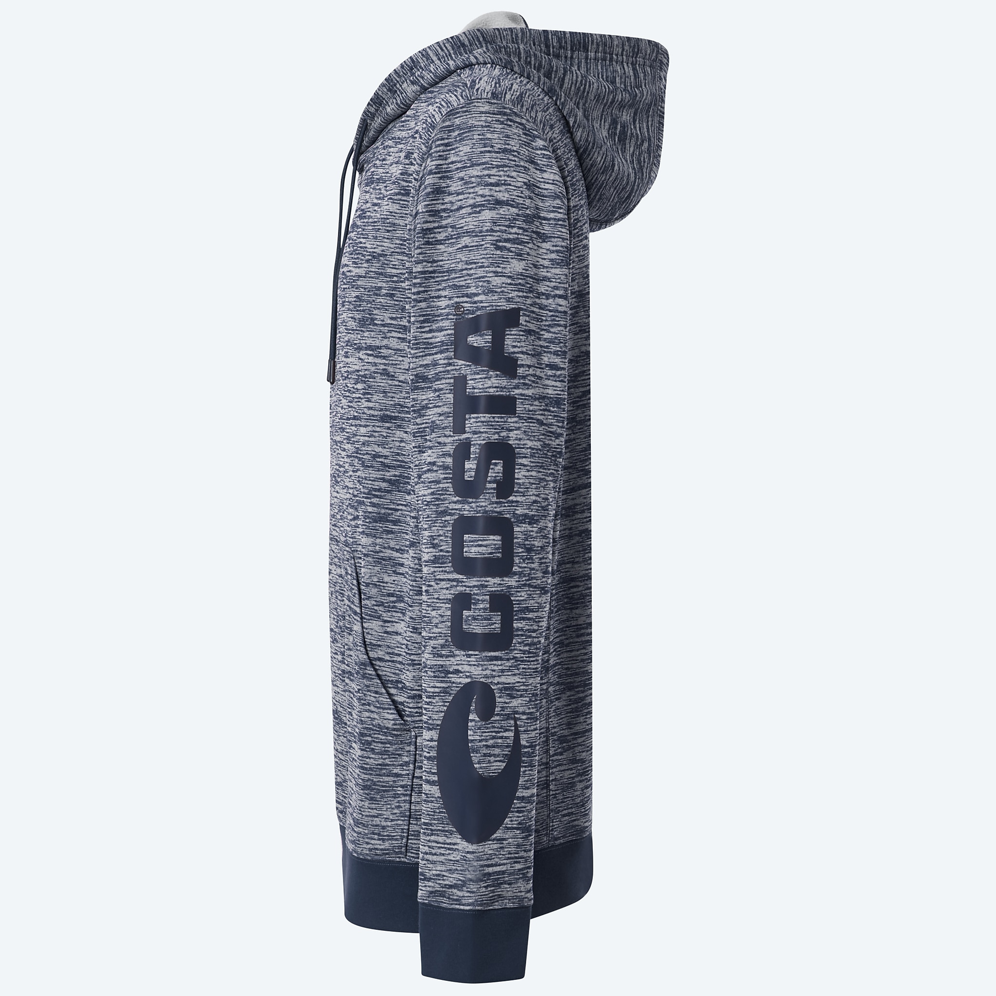 Apparel Navy Blue Heather Costa Tech Fleece Hoody Image 3 of 3 Apparel Navy Blue Heather Costa Tech Fleece Hoody Image 3 of 3