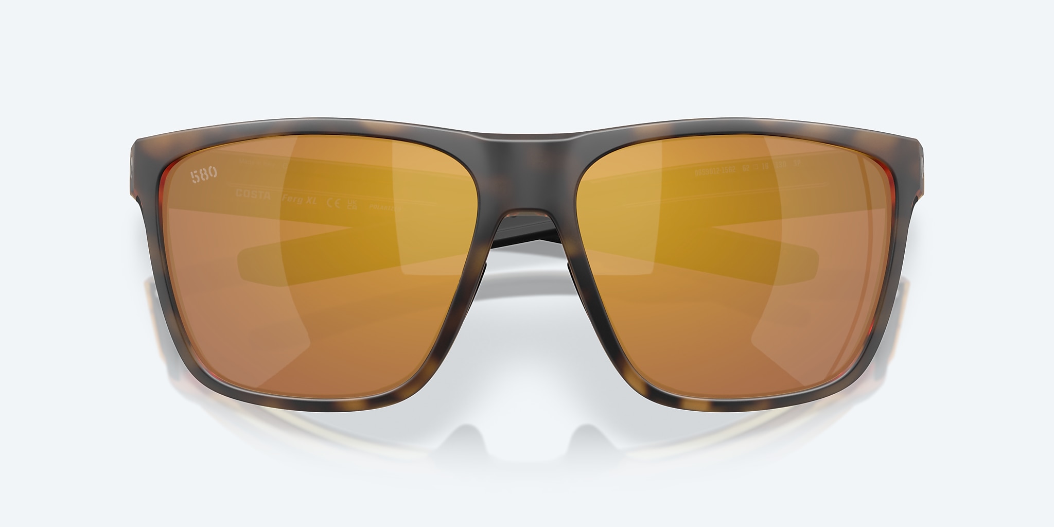 Sunglasses Costa Ferg XL XXL (62-16) with Gold Mirror lens and Matte Tortoise frame Image 5 of 8 Sunglasses Costa Ferg XL XXL (62-16) with Gold Mirror lens and Matte Tortoise frame Image 5 of 8
