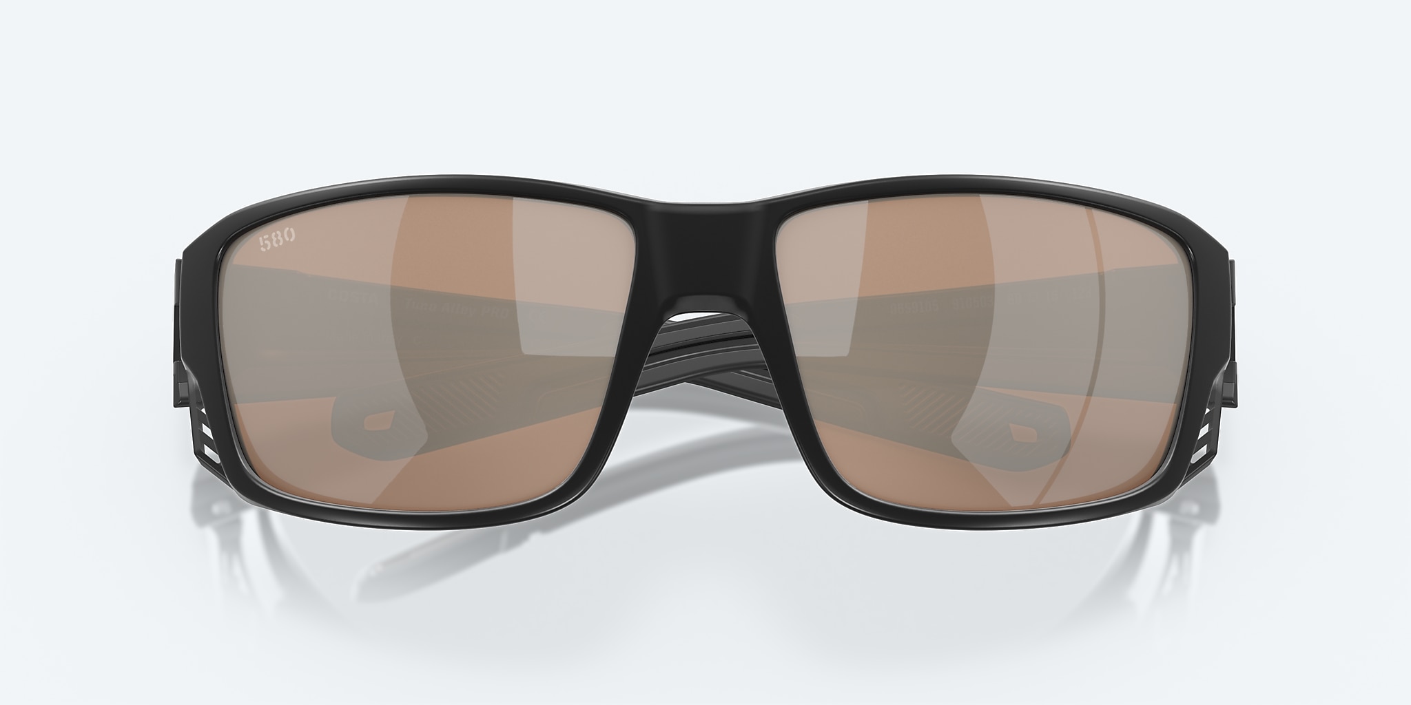 Sunglasses Costa Tuna Alley PRO L (60-16) with Copper Silver Mirror lens and Matte Black frame Image 5 of 7 Sunglasses Costa Tuna Alley PRO L (60-16) with Copper Silver Mirror lens and Matte Black frame Image 5 of 7