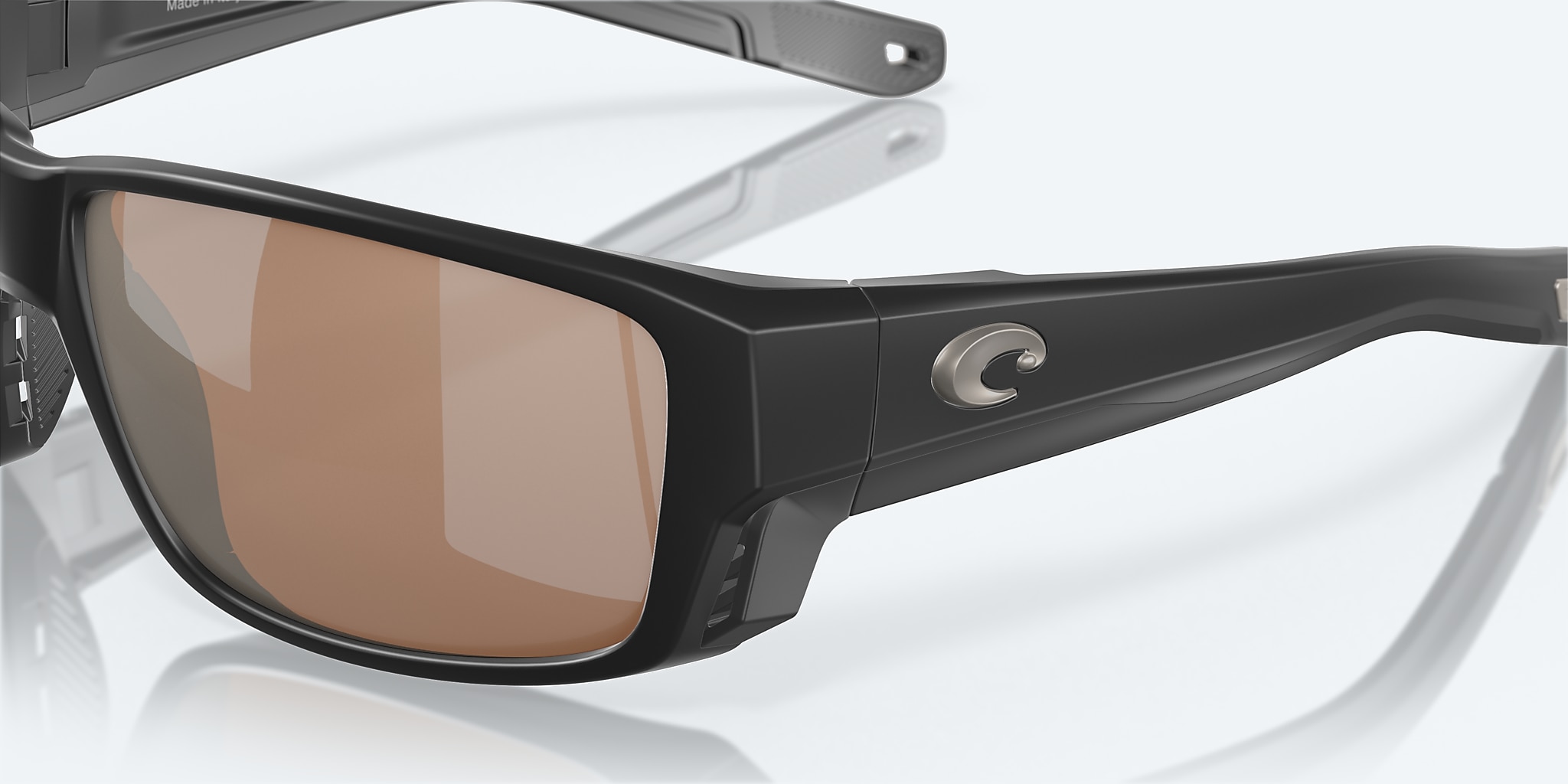 Sunglasses Costa Tuna Alley PRO L (60-16) with Copper Silver Mirror lens and Matte Black frame Image 6 of 7 Sunglasses Costa Tuna Alley PRO L (60-16) with Copper Silver Mirror lens and Matte Black frame Image 6 of 7