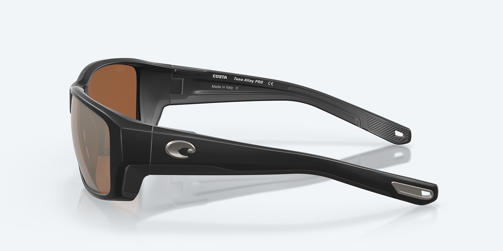 Sunglasses Costa Tuna Alley PRO L (60-16) with Copper Silver Mirror lens and Matte Black frame Image 3 of 7 Sunglasses Costa Tuna Alley PRO L (60-16) with Copper Silver Mirror lens and Matte Black frame Image 3 of 7