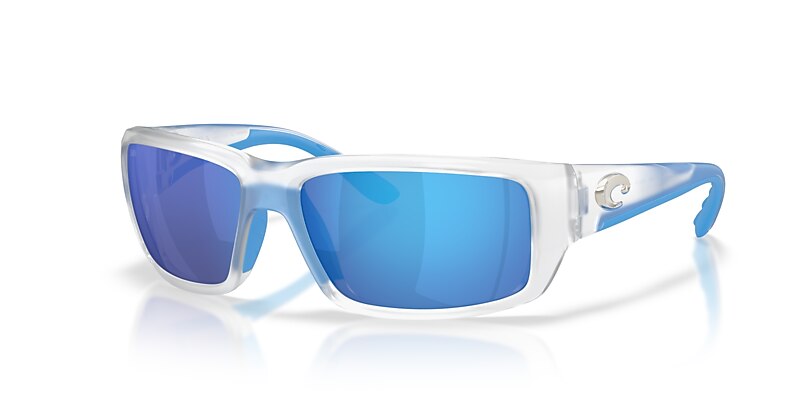 Costa Fantail M (59-14) with Blue Mirror lenses and Matte Clear