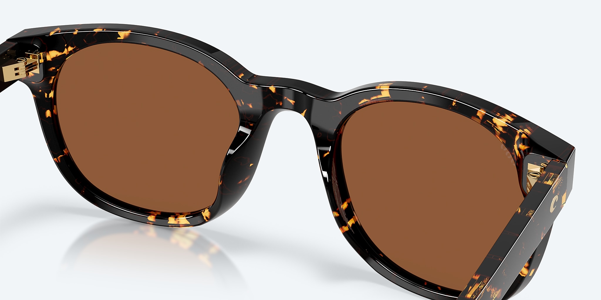 Sunglasses Costa Middles S (51-23) with Copper lens and Tortoise frame Image 7 of 8