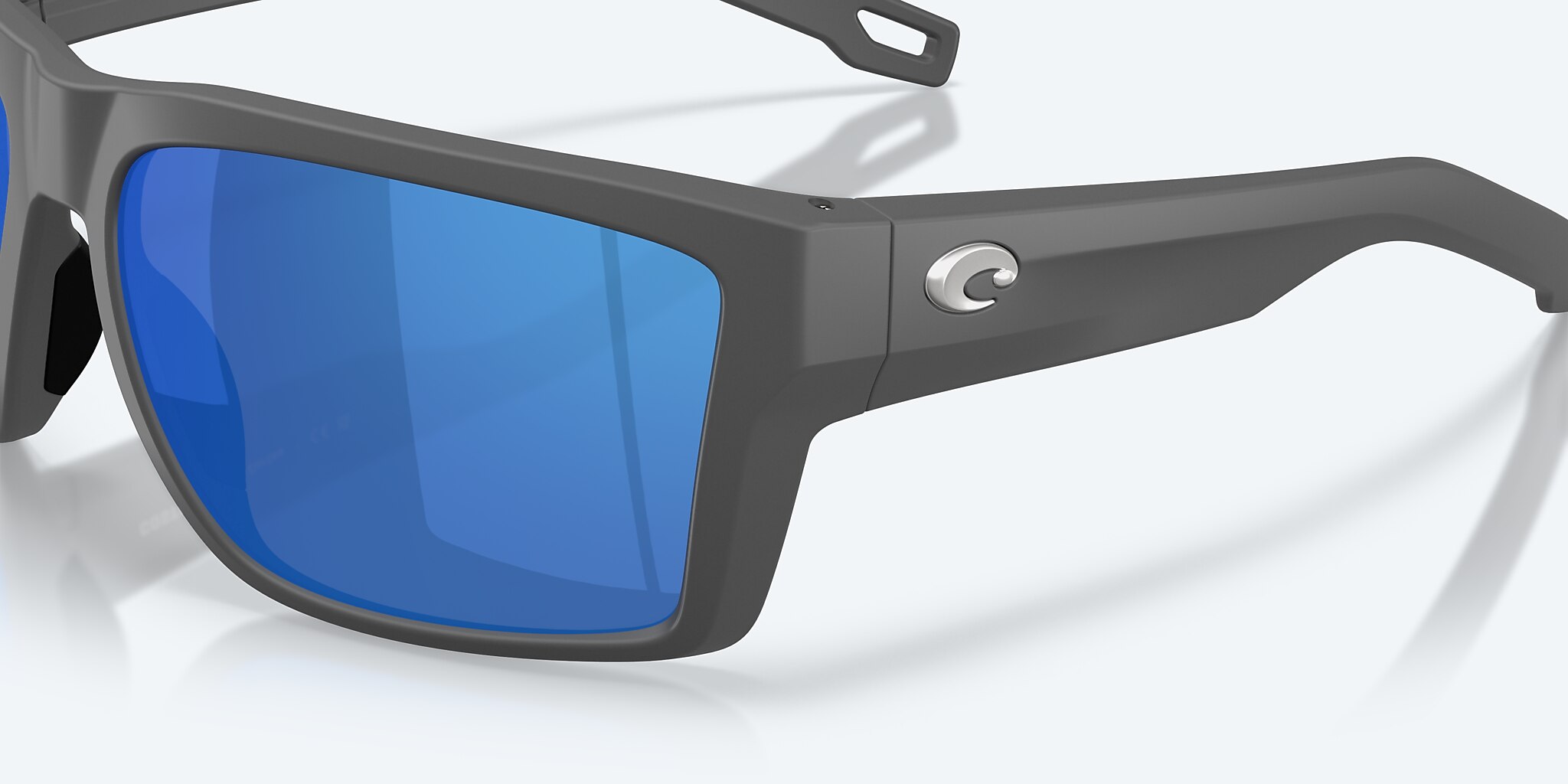 Sunglasses Costa San Carlos L (61-16) with Blue Mirror lens and Netplus Dark Gray frame Image 6 of 7
