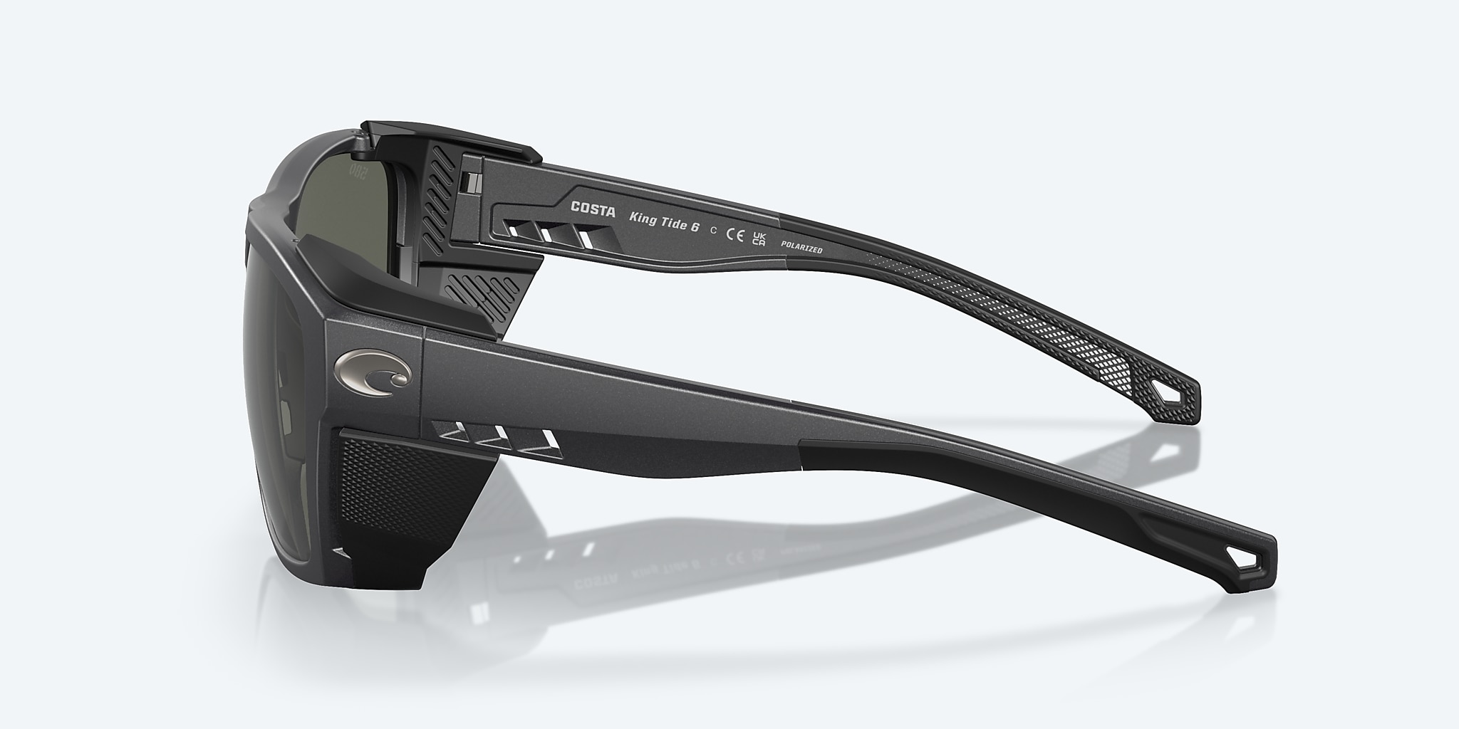 Sunglasses Costa King Tide 6 XL (58-17) with Gray lens and Black Pearl frame Image 4 of 8 Sunglasses Costa King Tide 6 XL (58-17) with Gray lens and Black Pearl frame Image 4 of 8