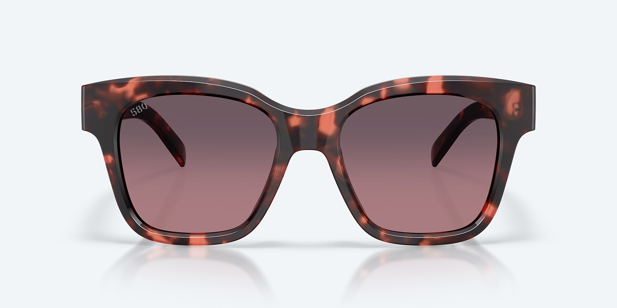 Lunettes de soleil Costa Nusa XL (54-19) avec Dégradé Rose verre et Écaille de tortue coucher de soleil monture Image 2 de 7