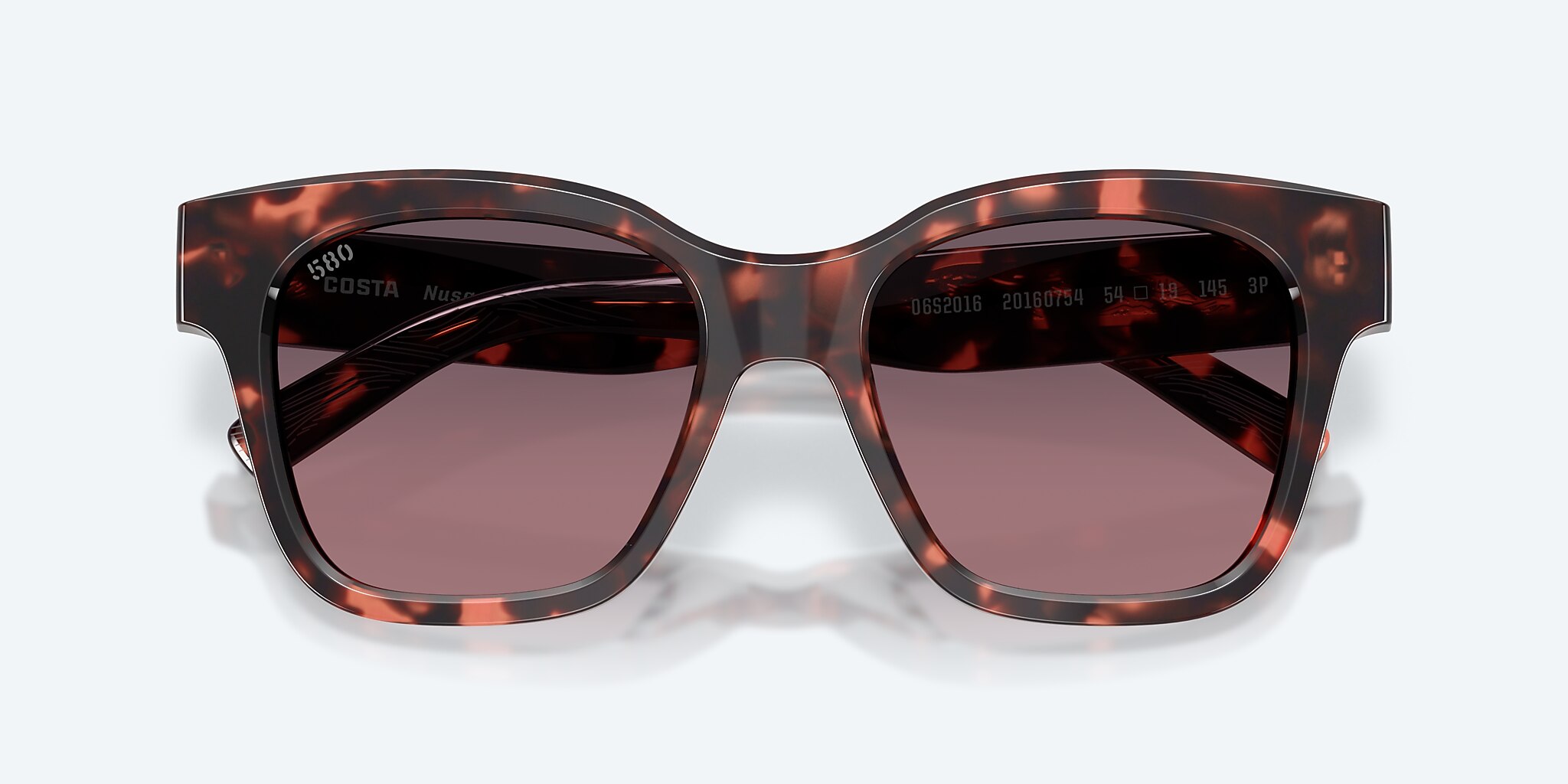 Lunettes de soleil Costa Nusa XL (54-19) avec Dégradé Rose verre et Écaille de tortue coucher de soleil monture Image 5 de 7