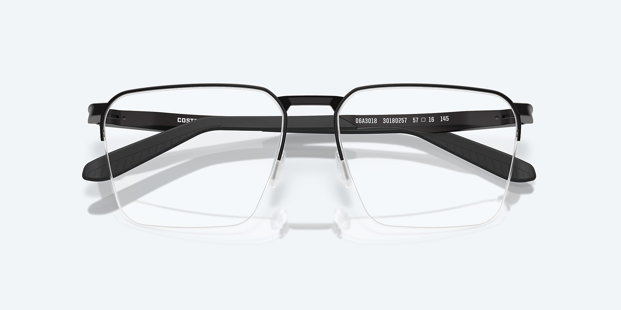 Eyeglasses Costa Bimini Road 610 L (57-16) with DEMO LENS lens and Matte Black frame Image 5 of 7