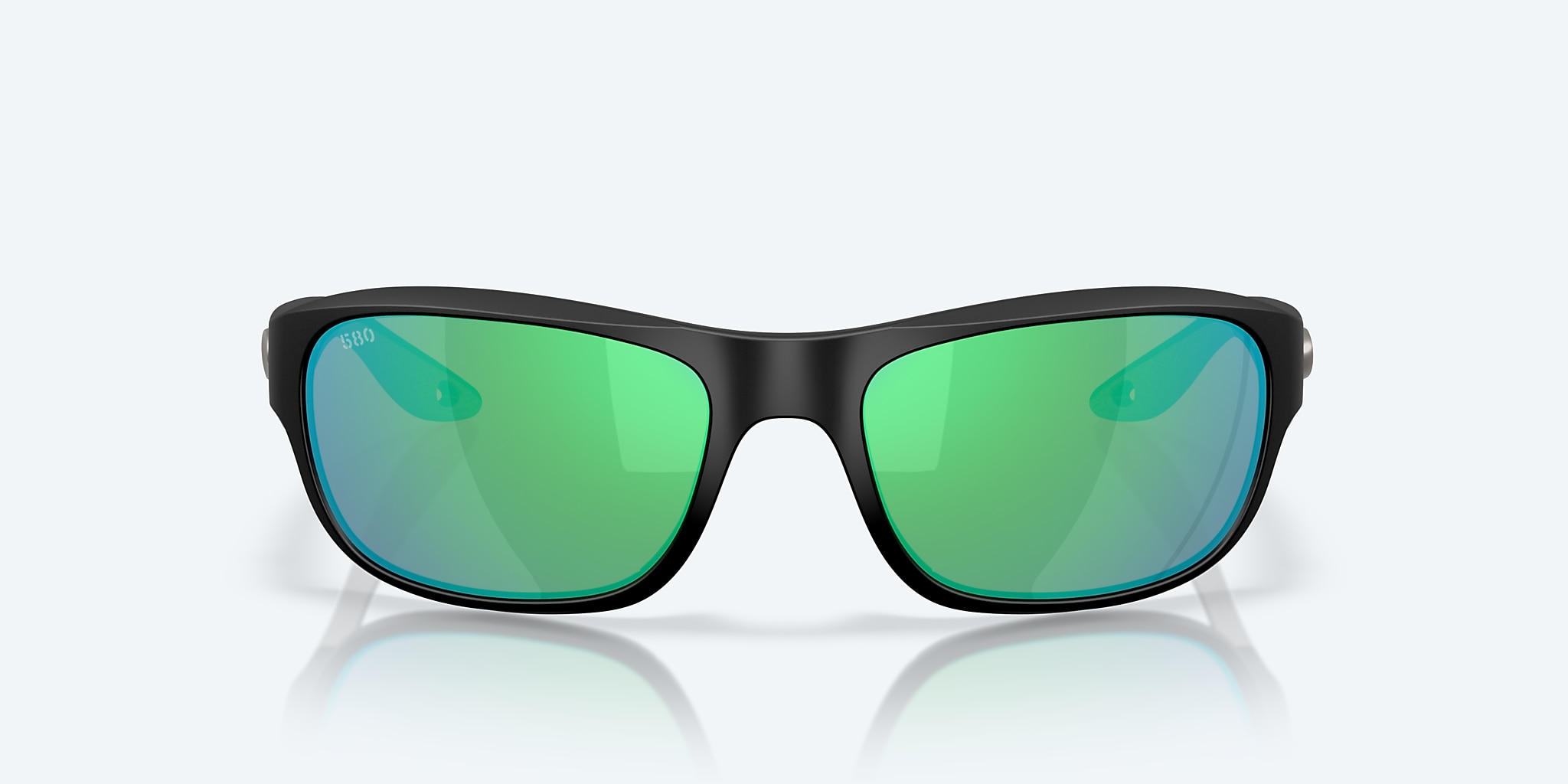 Sunglasses Costa Clipperton M (58-18) with Green Mirror lens and Matte Black frame Image 2 of 7 Sunglasses Costa Clipperton M (58-18) with Green Mirror lens and Matte Black frame Image 2 of 7