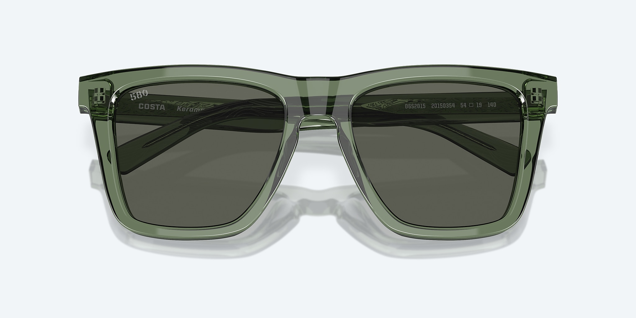 Sunglasses Costa Keramas L (54-19) with Gray lens and Olive frame Image 5 of 7 Sunglasses Costa Keramas L (54-19) with Gray lens and Olive frame Image 5 of 7