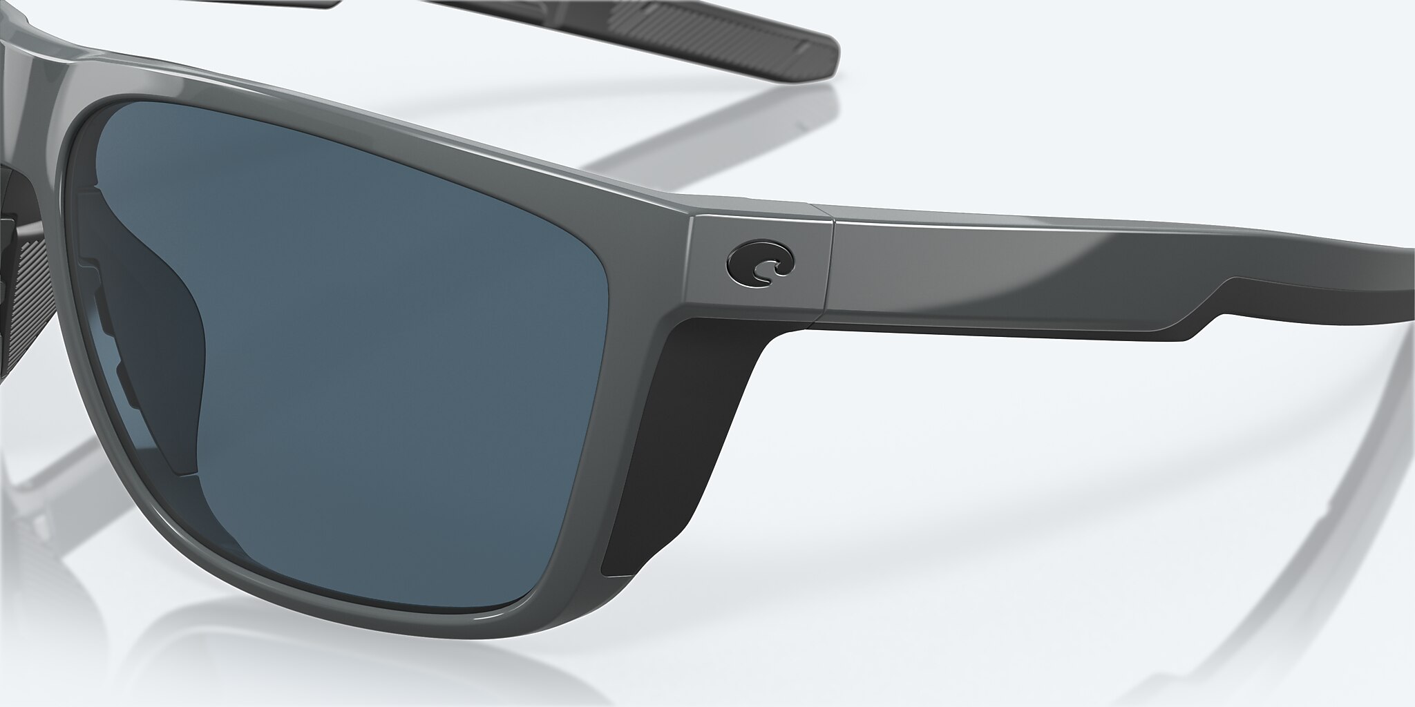 Sunglasses Costa Ferg XL XXL (62-16) with Gray lens and Shiny Gray frame Image 6 of 8