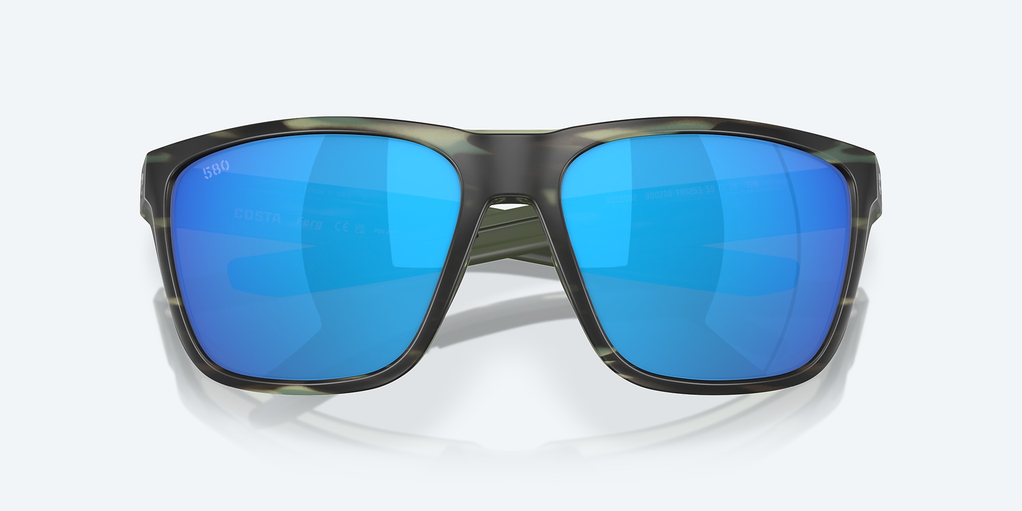 Sunglasses Costa Ferg L (59-16) with Blue Mirror lens and Matte Reef frame Image 5 of 7