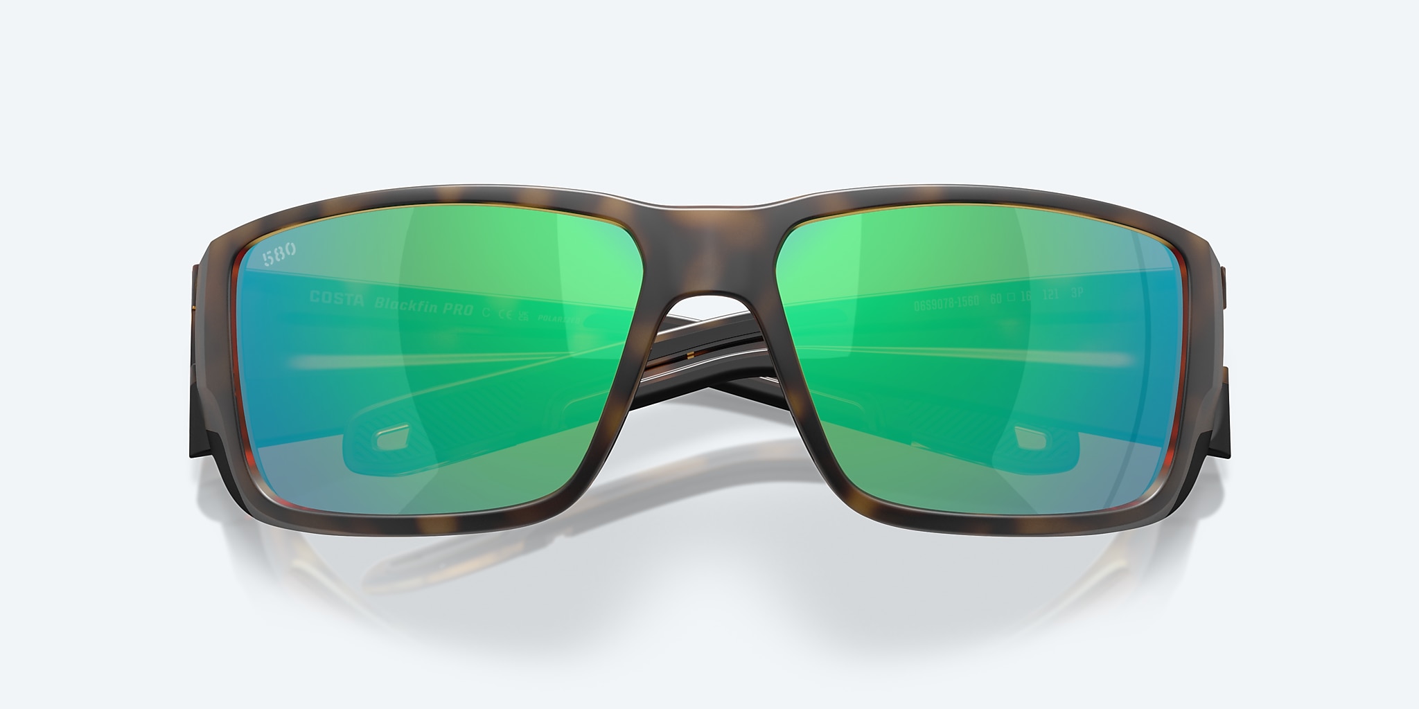 Sunglasses Costa Blackfin PRO L (60-16) with Green Mirror lens and Matte Tortoise frame Image 5 of 7 Sunglasses Costa Blackfin PRO L (60-16) with Green Mirror lens and Matte Tortoise frame Image 5 of 7