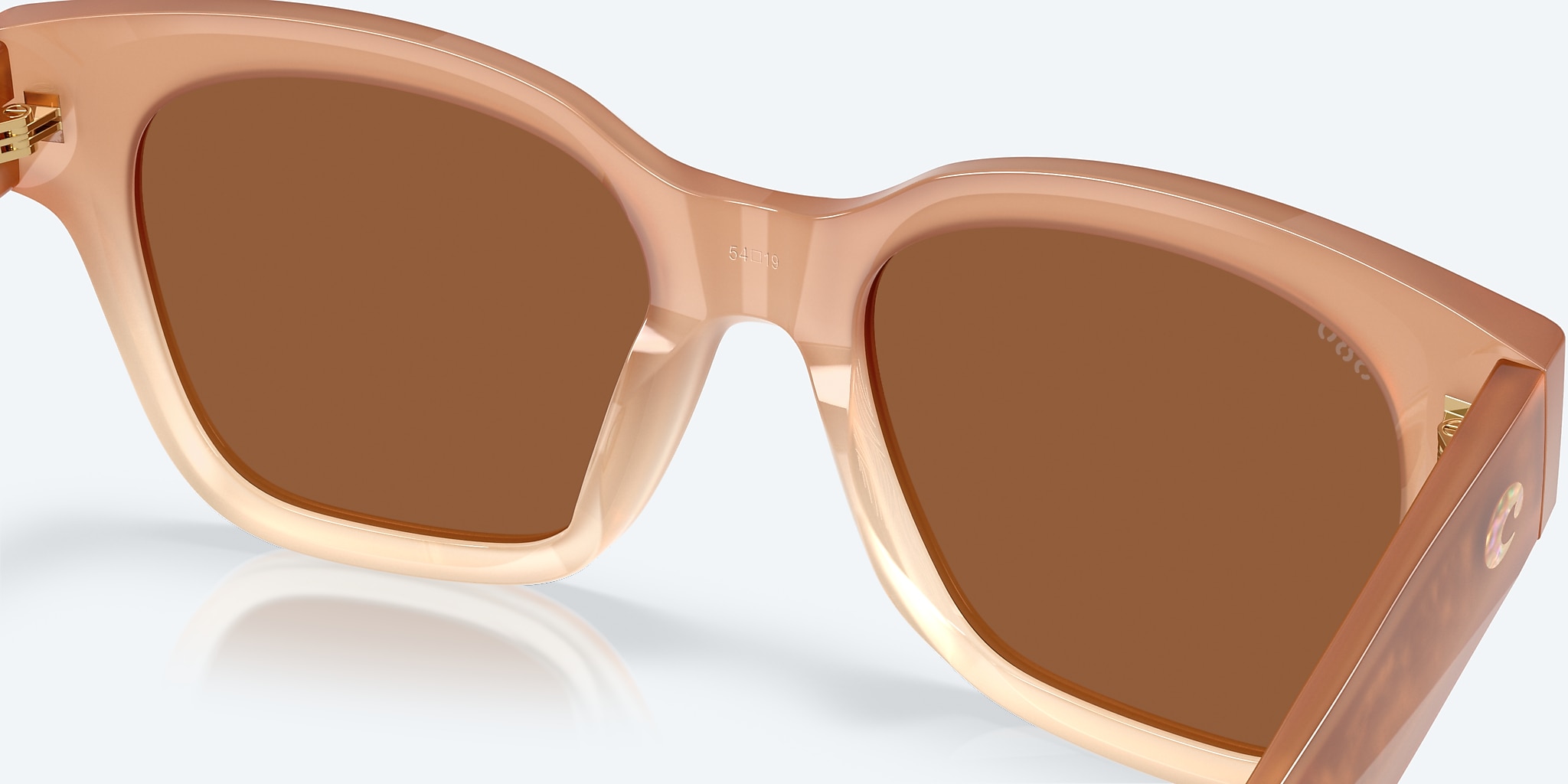 Sunglasses Costa Nusa XL (54-19) with Copper Silver Mirror lens and Sandbar frame Image 7 of 7 Sunglasses Costa Nusa XL (54-19) with Copper Silver Mirror lens and Sandbar frame Image 7 of 7