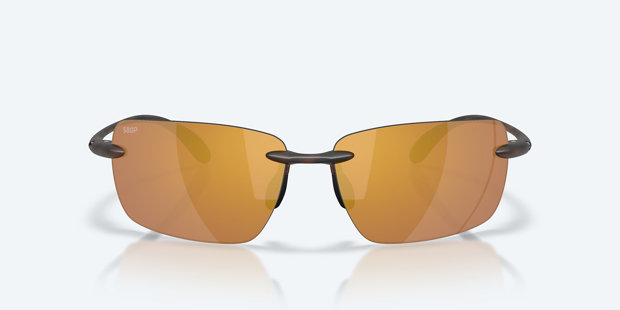 Sunglasses Costa Gulf Shore  (66-15) with Gold Mirror lens and Matte Tortoise frame Image 2 of 7