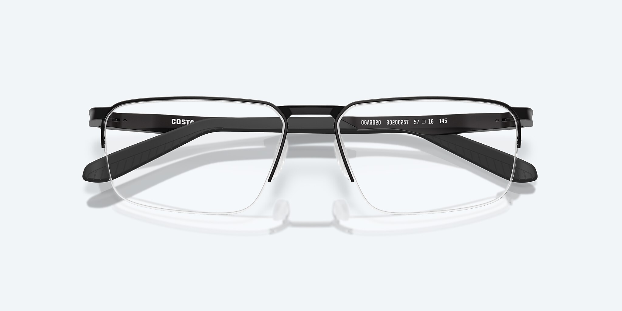 Eyeglasses Costa Bimini Road 600 L (57-16) with DEMO LENS lens and Matte Black frame Image 5 of 7