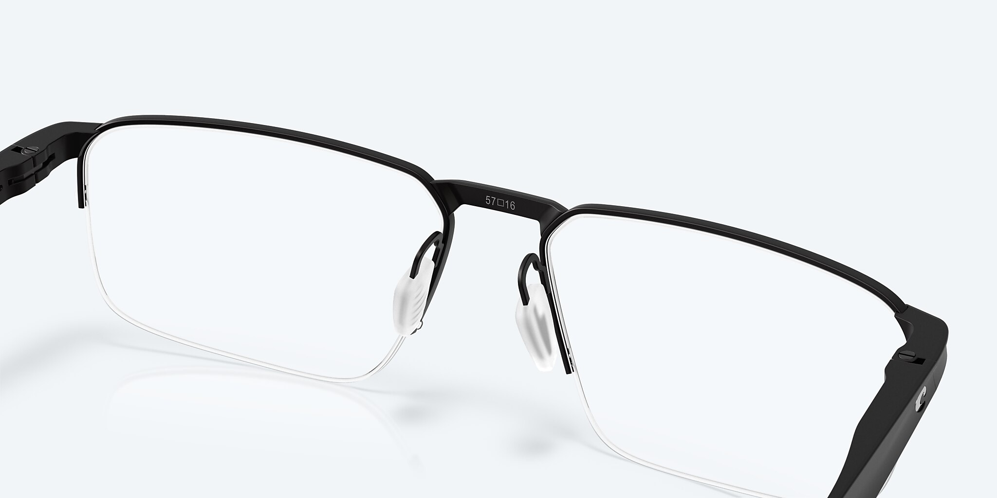 Eyeglasses Costa Bimini Road 600 L (57-16) with DEMO LENS lens and Matte Black frame Image 7 of 7