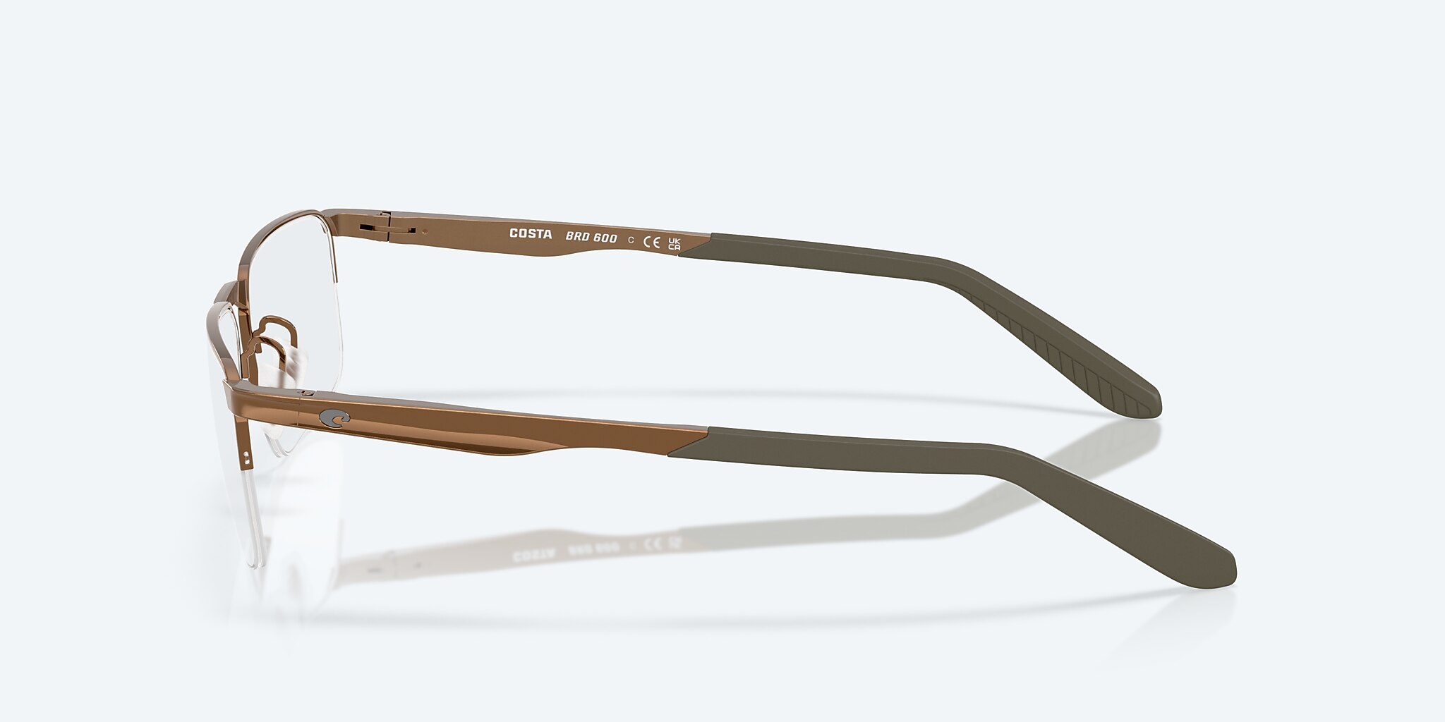 Eyeglasses Costa Bimini Road 600 M (55-16) with DEMO LENS lens and Rustic Bronze frame Image 3 of 7 Eyeglasses Costa Bimini Road 600 M (55-16) with DEMO LENS lens and Rustic Bronze frame Image 3 of 7