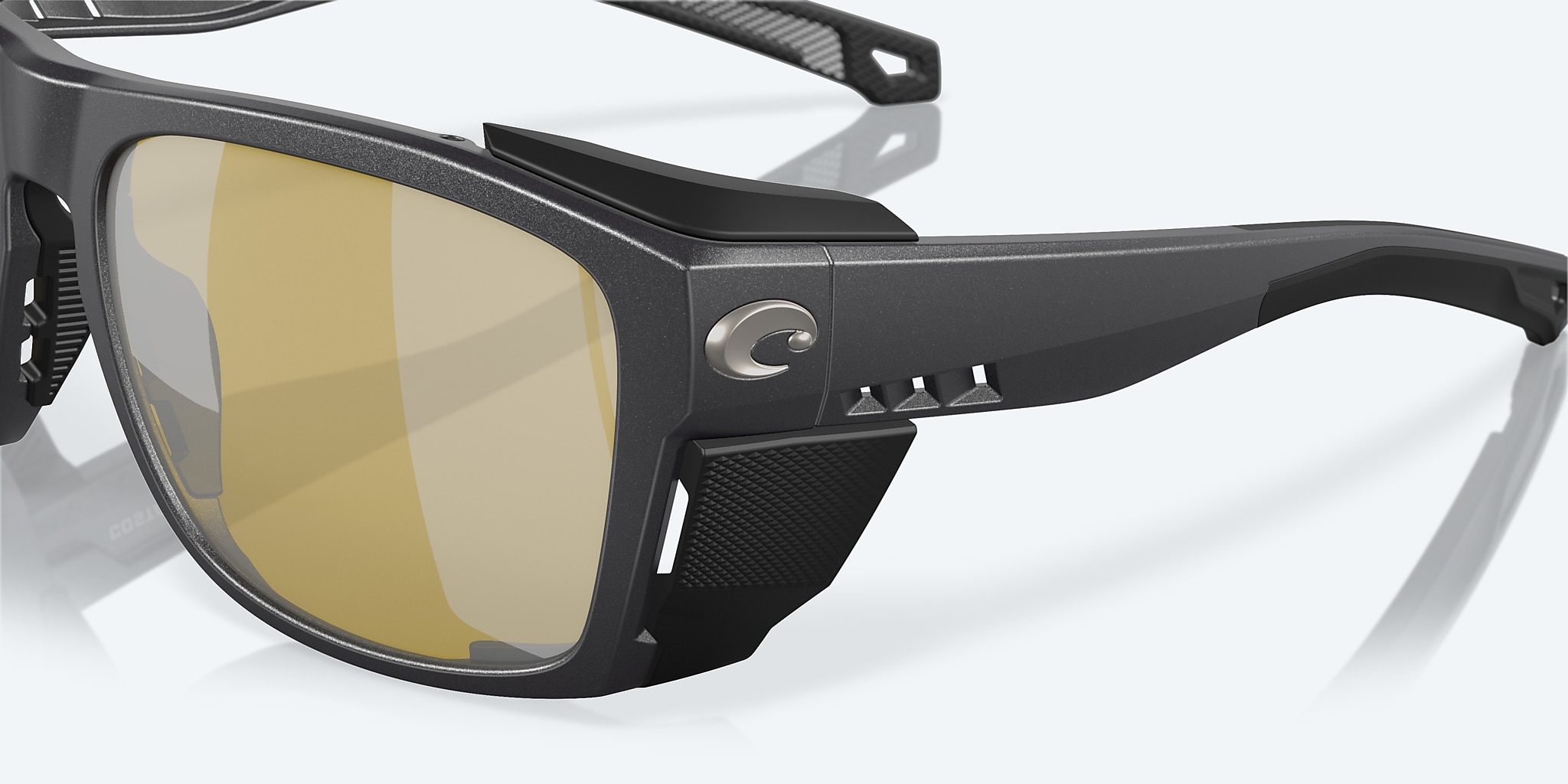 Sunglasses Costa King Tide 6 XL (58-17) with Sunrise Silver Mirror lens and Black Pearl frame Image 6 of 7 Sunglasses Costa King Tide 6 XL (58-17) with Sunrise Silver Mirror lens and Black Pearl frame Image 6 of 7