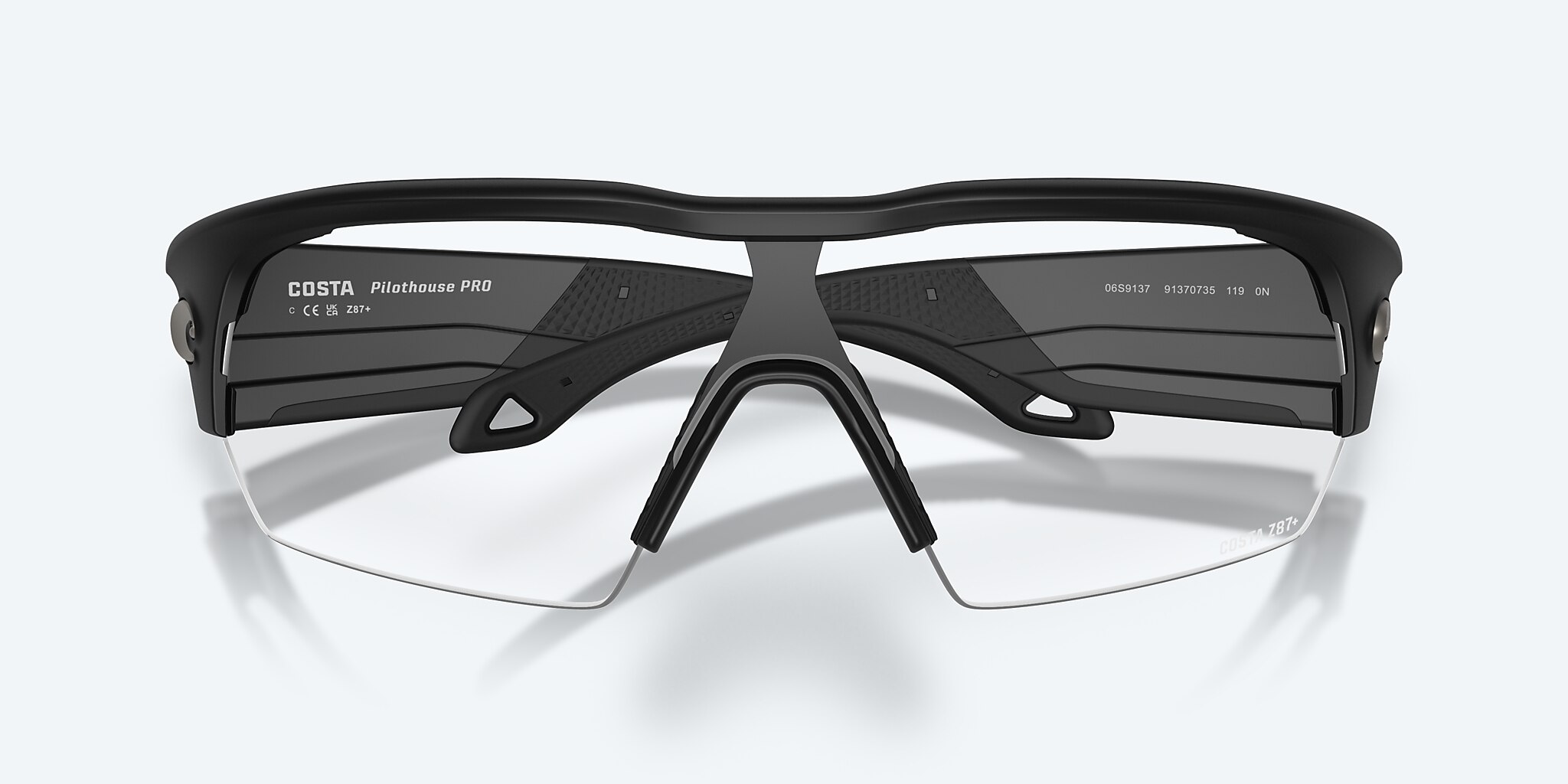 Sunglasses Costa Pilothouse PRO XXL (35-135) with Clear lens and Matte Black frame Image 5 of 9