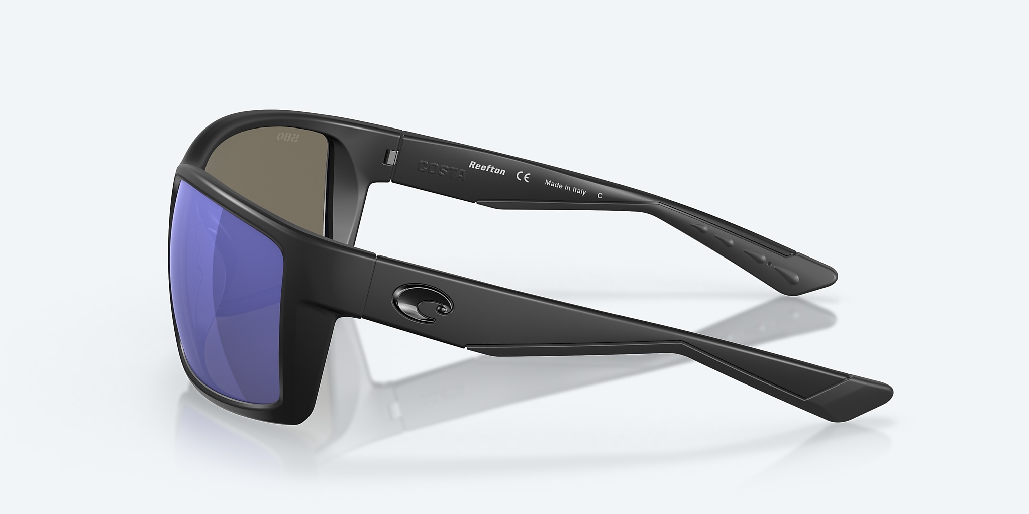 Sunglasses Costa Reefton XL (64-15) with Blue Mirror lens and Blackout frame Image 3 of 7 Sunglasses Costa Reefton XL (64-15) with Blue Mirror lens and Blackout frame Image 3 of 7
