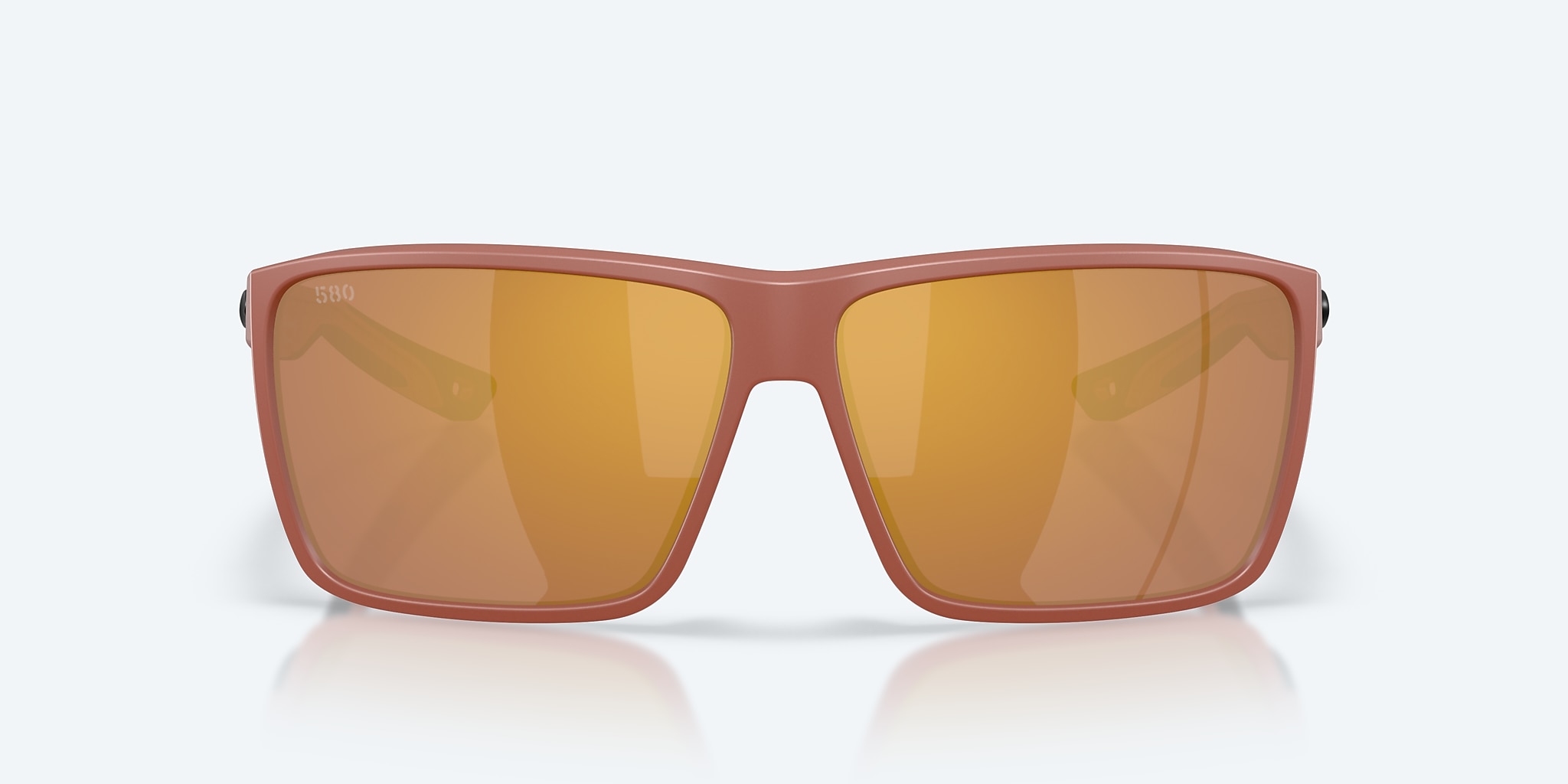 Sunglasses Costa Rincon II XL (64-11) with Gold Mirror lens and Matte Terra Cotta frame Image 2 of 8
