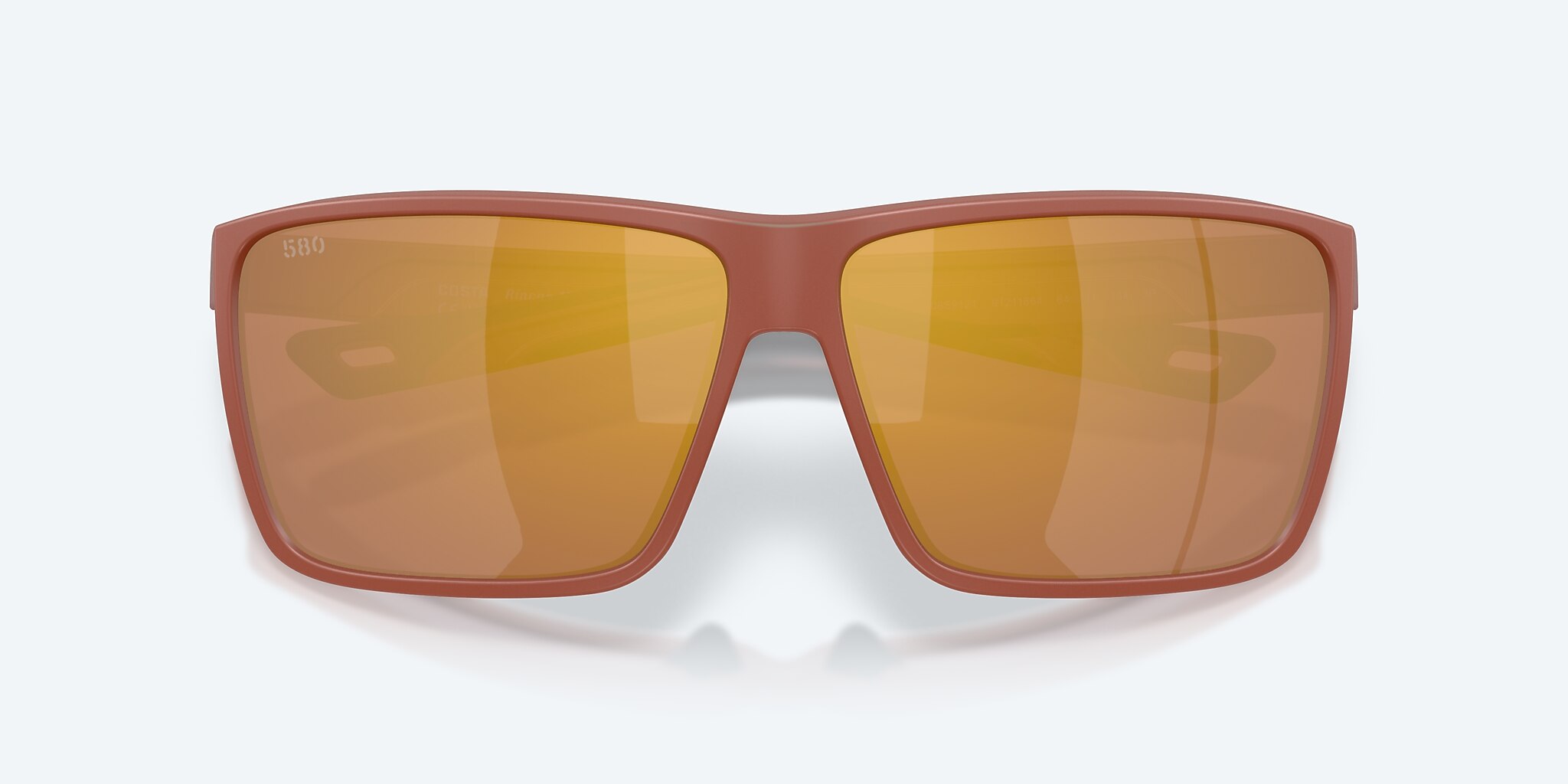 Sunglasses Costa Rincon II XL (64-11) with Gold Mirror lens and Matte Terra Cotta frame Image 5 of 8