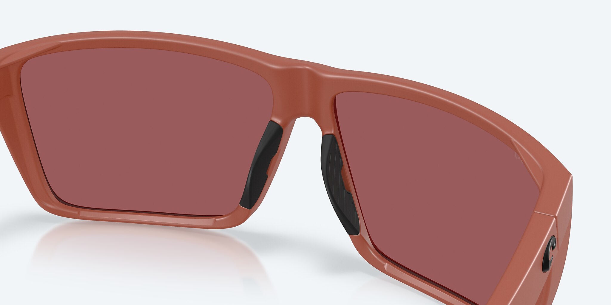 Sunglasses Costa Rincon II XL (64-11) with Gold Mirror lens and Matte Terra Cotta frame Image 7 of 8