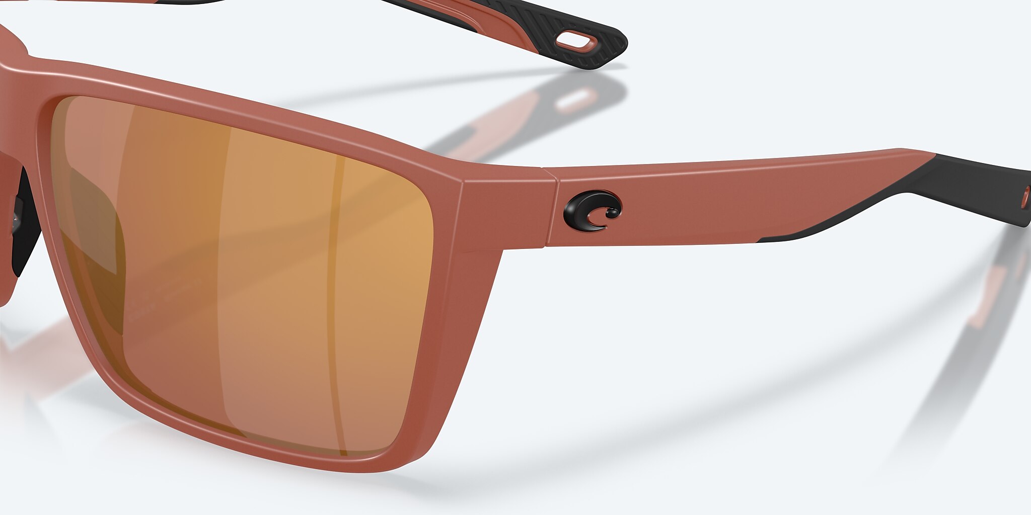 Sunglasses Costa Rincon II XL (64-11) with Gold Mirror lens and Matte Terra Cotta frame Image 6 of 8