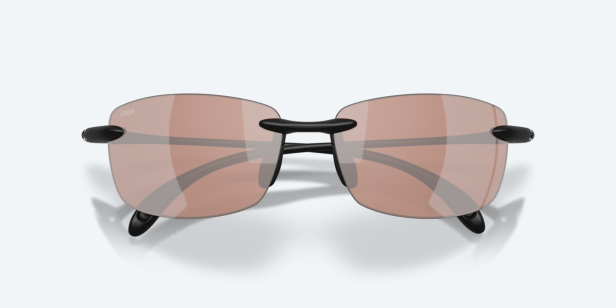 Sunglasses Costa Ballast  (60-15) with Copper Silver Mirror lens and Matte Black frame Image 5 of 7