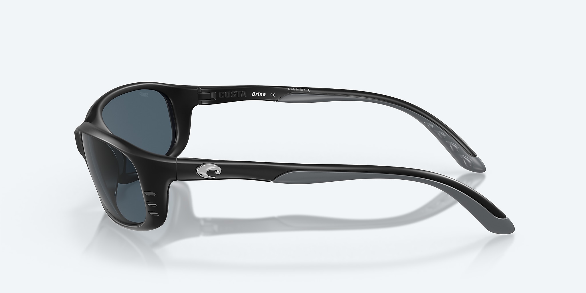 Sunglasses Costa Brine S (59-18) with Gray lens and Matte Black frame Image 3 of 7 Sunglasses Costa Brine S (59-18) with Gray lens and Matte Black frame Image 3 of 7