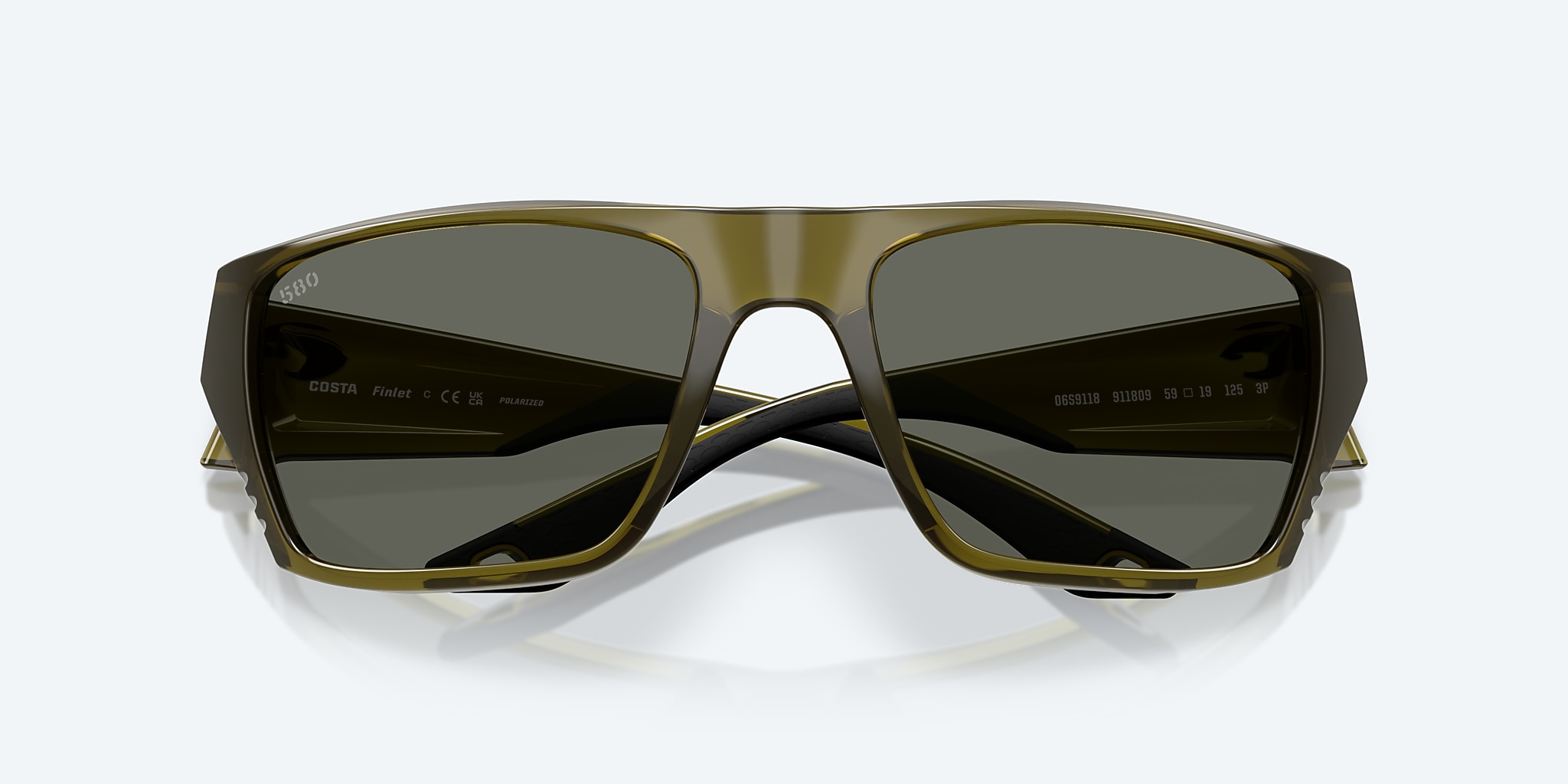 Sunglasses Costa Finlet L (59-19) with Gray lens and Seagrass frame Image 5 of 7 Sunglasses Costa Finlet L (59-19) with Gray lens and Seagrass frame Image 5 of 7
