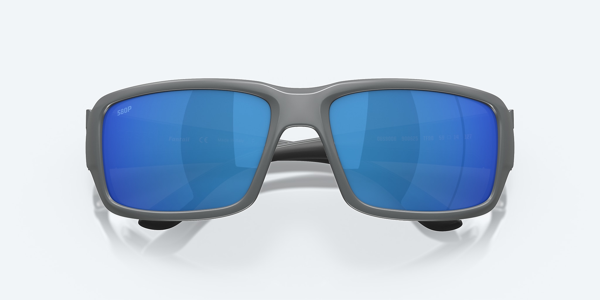 Sunglasses Costa Fantail M (59-14) with Blue Mirror lens and Matte Gray frame Image 5 of 7 Sunglasses Costa Fantail M (59-14) with Blue Mirror lens and Matte Gray frame Image 5 of 7