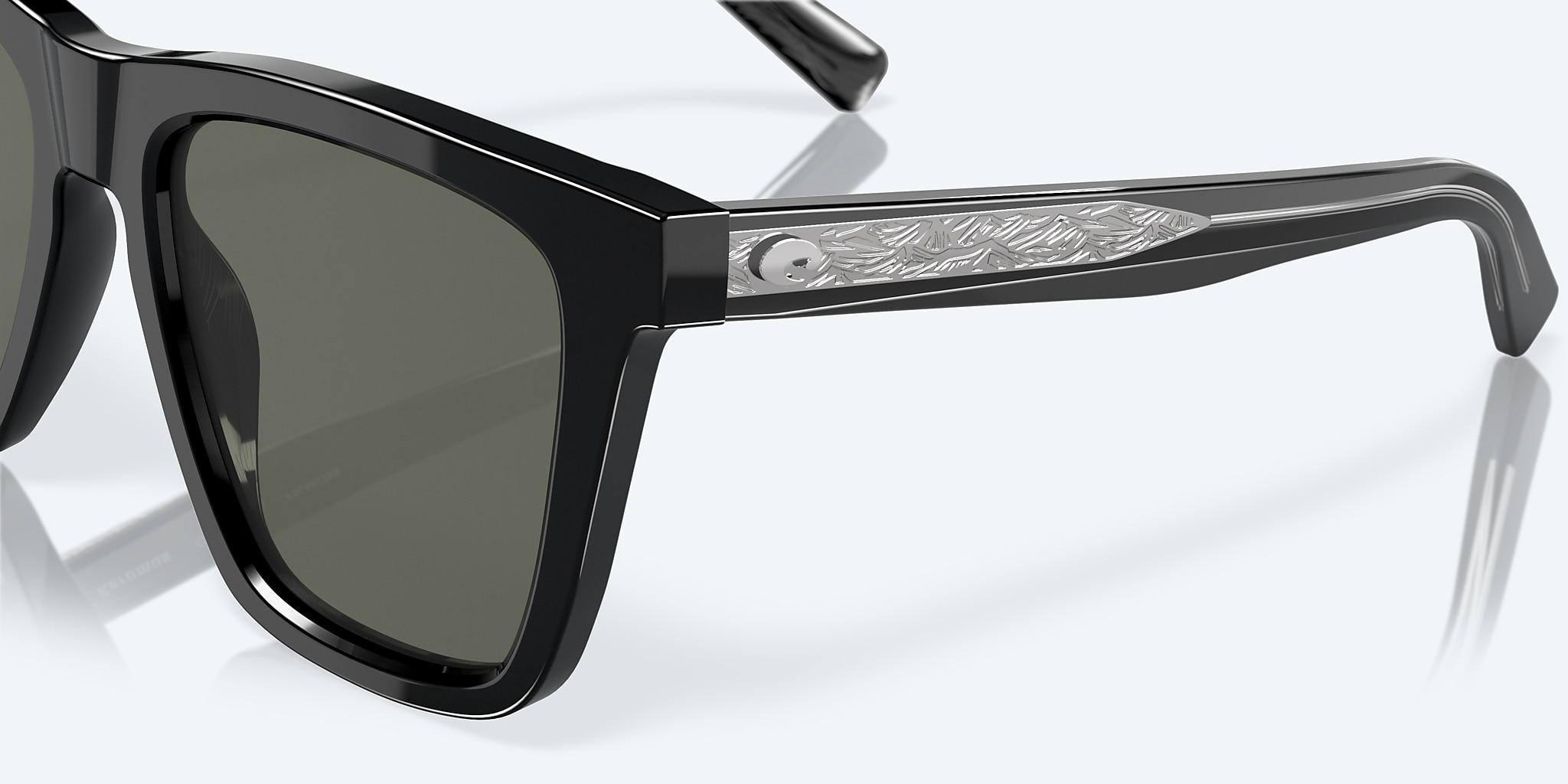 Sunglasses Costa Keramas L (54-19) with Gray lens and Black frame Image 6 of 7 Sunglasses Costa Keramas L (54-19) with Gray lens and Black frame Image 6 of 7