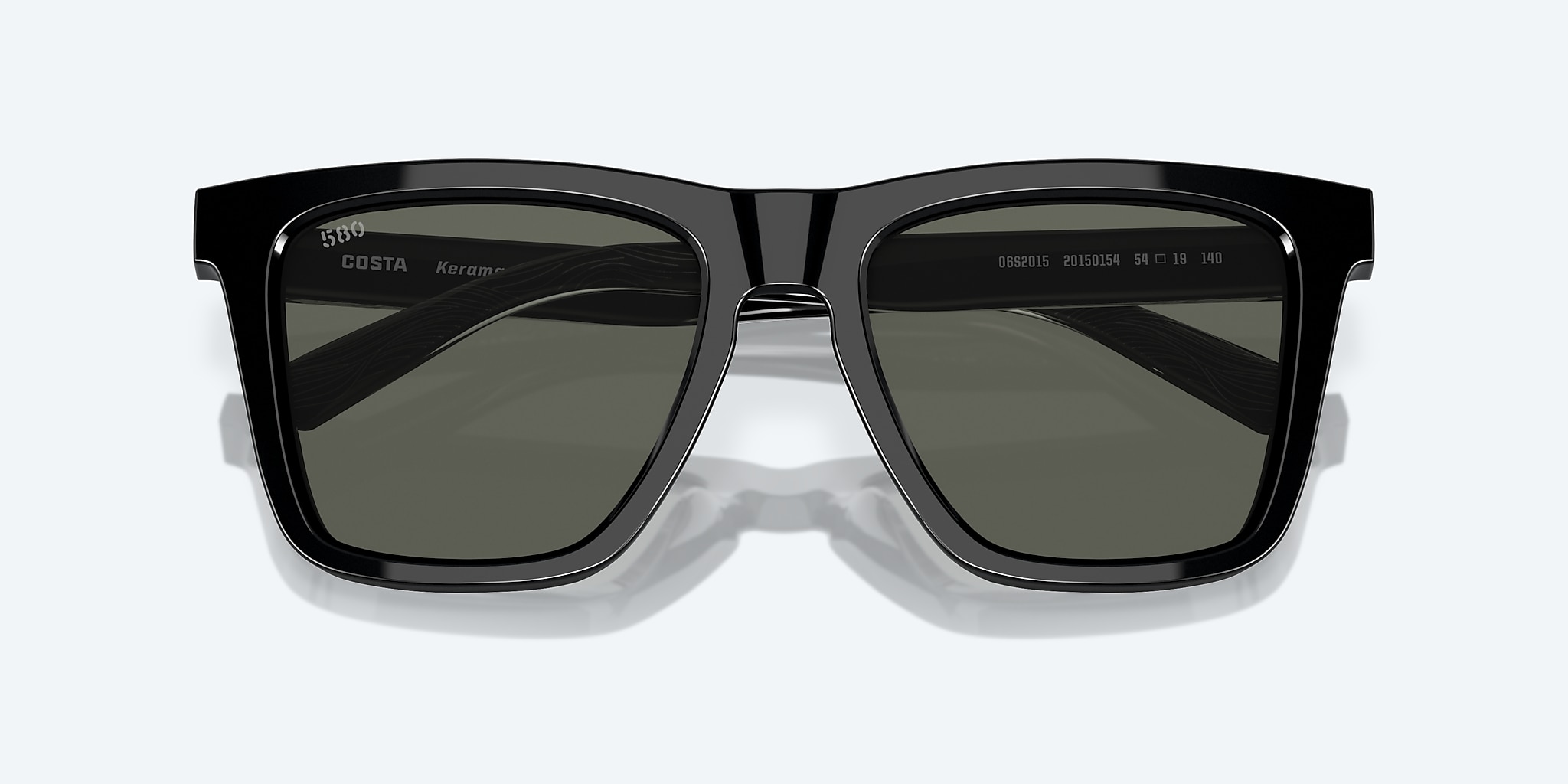 Sunglasses Costa Keramas L (54-19) with Gray lens and Black frame Image 5 of 7 Sunglasses Costa Keramas L (54-19) with Gray lens and Black frame Image 5 of 7