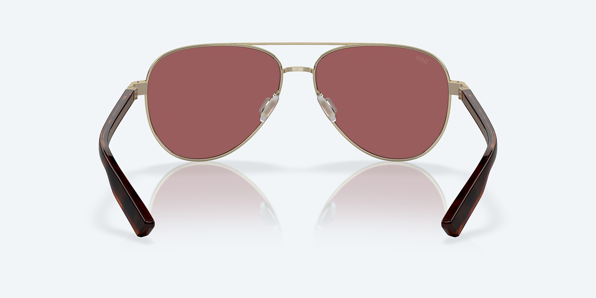 Sunglasses Costa Peli L (57-14) with Gold Mirror lens and Brushed Gold frame Image 4 of 7 Sunglasses Costa Peli L (57-14) with Gold Mirror lens and Brushed Gold frame Image 4 of 7