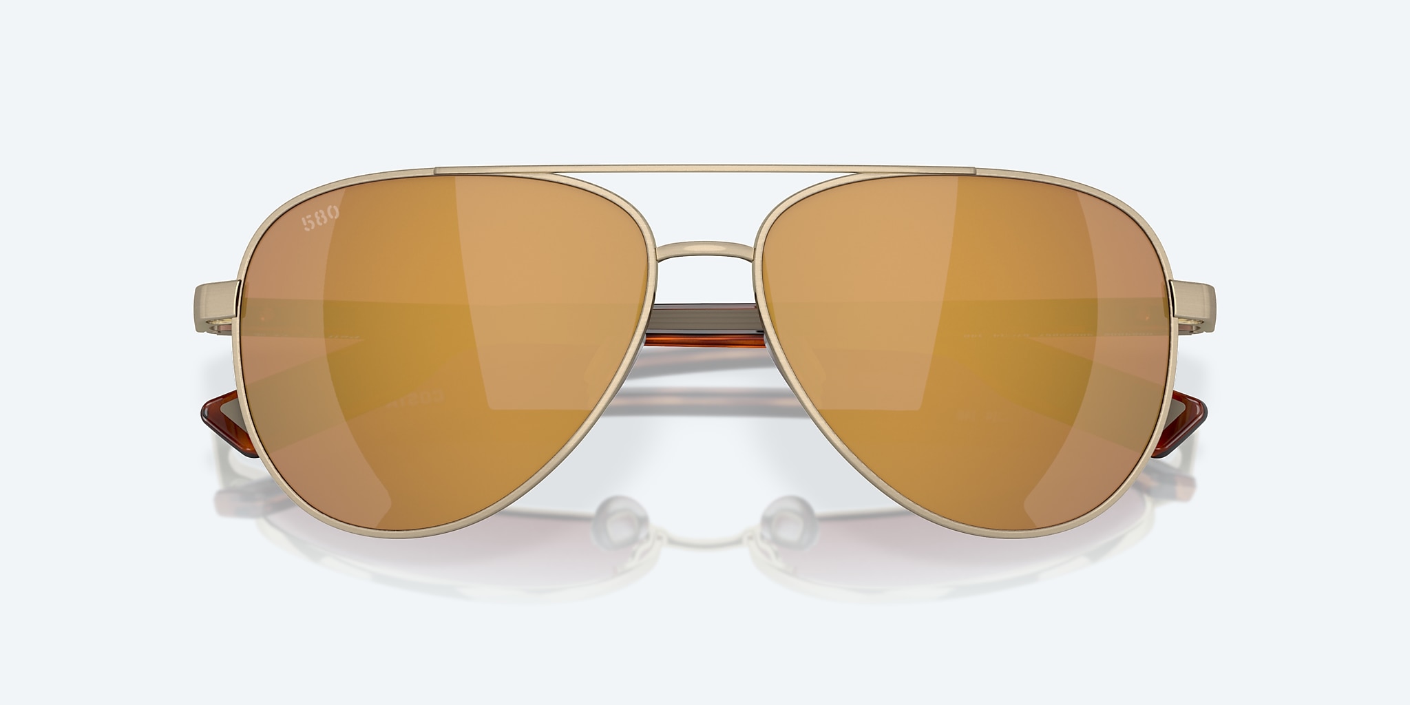 Sunglasses Costa Peli L (57-14) with Gold Mirror lens and Brushed Gold frame Image 5 of 7 Sunglasses Costa Peli L (57-14) with Gold Mirror lens and Brushed Gold frame Image 5 of 7