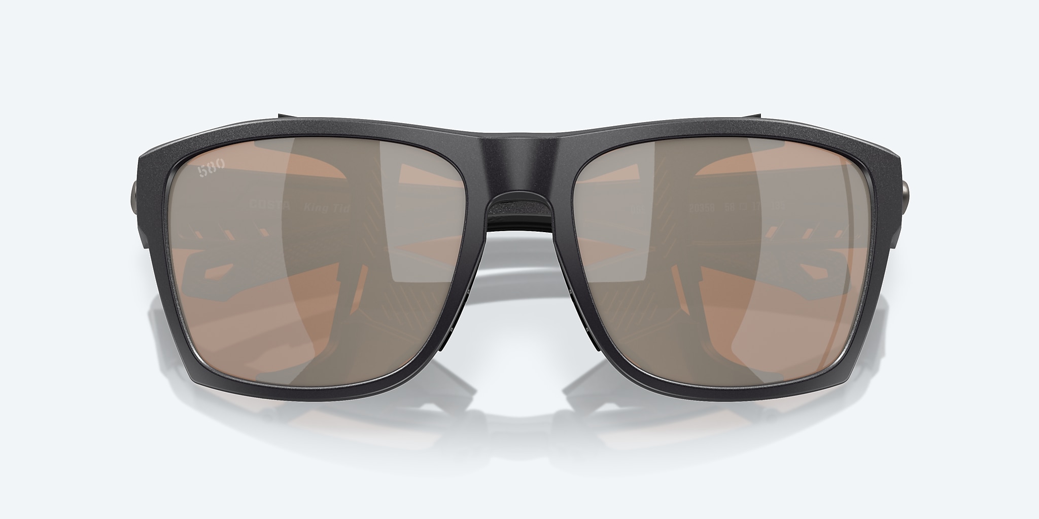 Sunglasses Costa King Tide 6 XL (58-17) with Copper Silver Mirror lens and Black Pearl frame Image 5 of 7 Sunglasses Costa King Tide 6 XL (58-17) with Copper Silver Mirror lens and Black Pearl frame Image 5 of 7