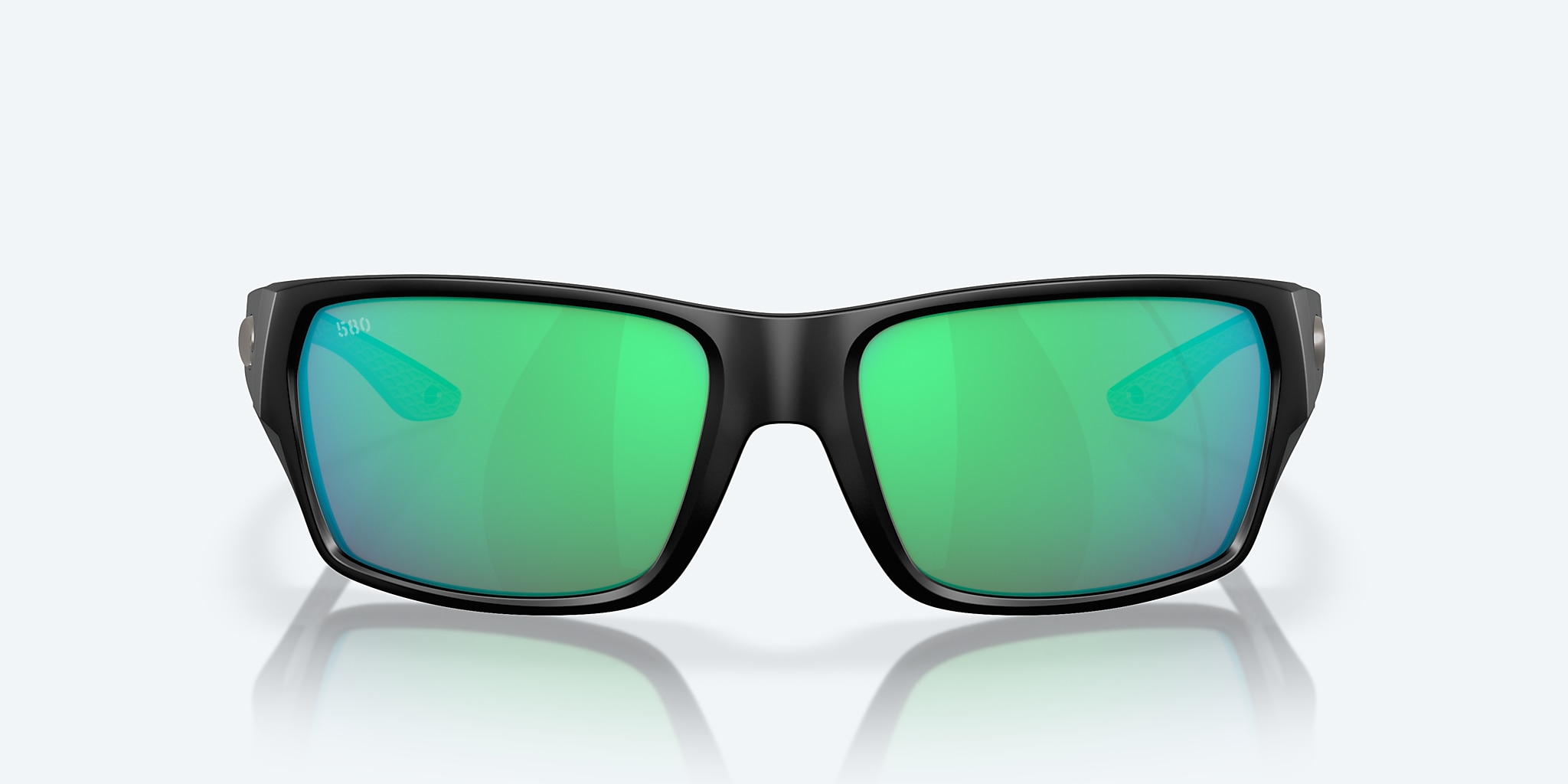 Sunglasses Costa Tailfin S (57-17) with Green Mirror lens and Matte Black frame Image 2 of 7 Sunglasses Costa Tailfin S (57-17) with Green Mirror lens and Matte Black frame Image 2 of 7